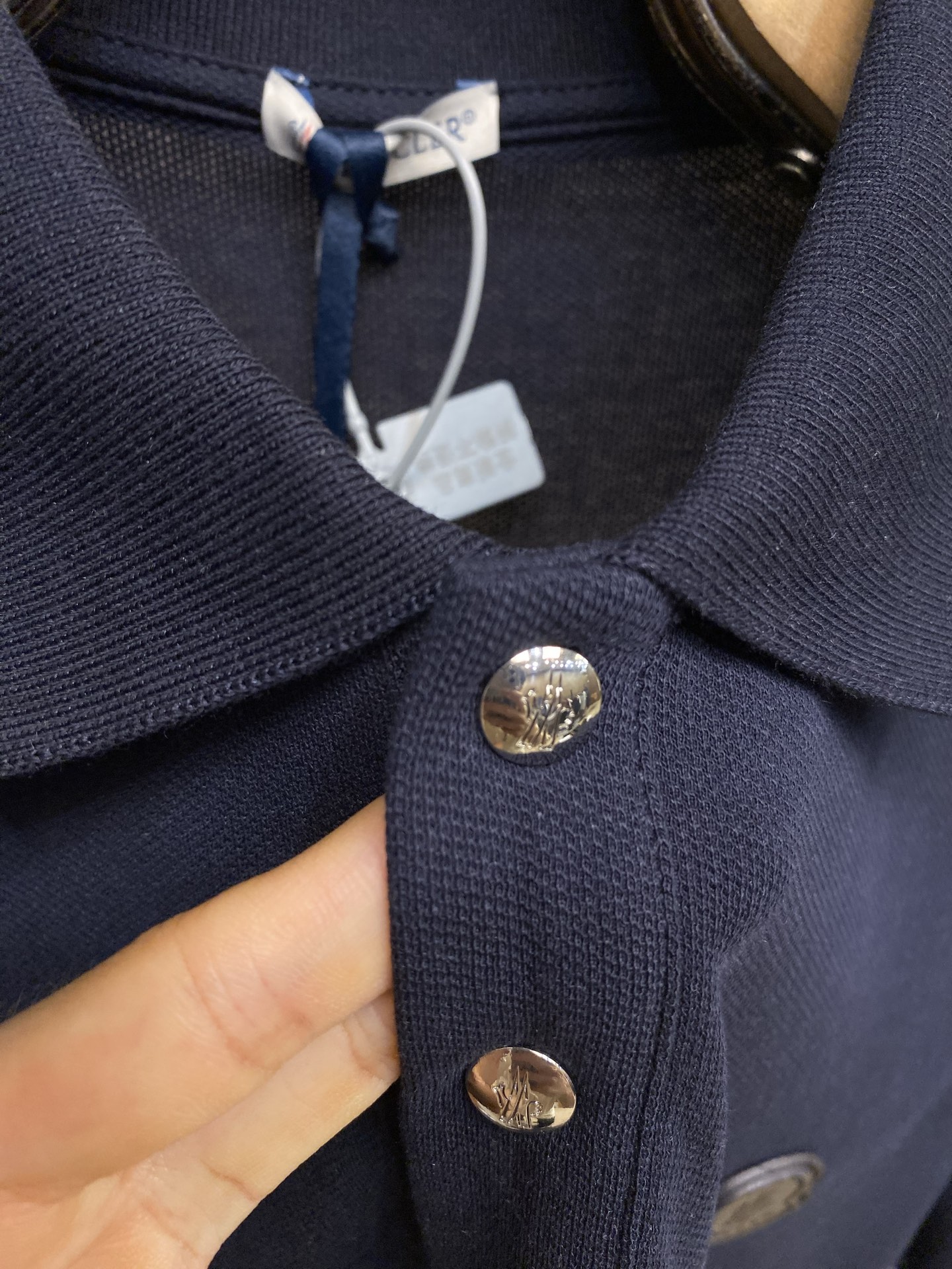 🌟🌟Moncler ，标识贴片棉质珠地POLO衫 正品3950购入开发 40支100%精梳棉珠地面料22