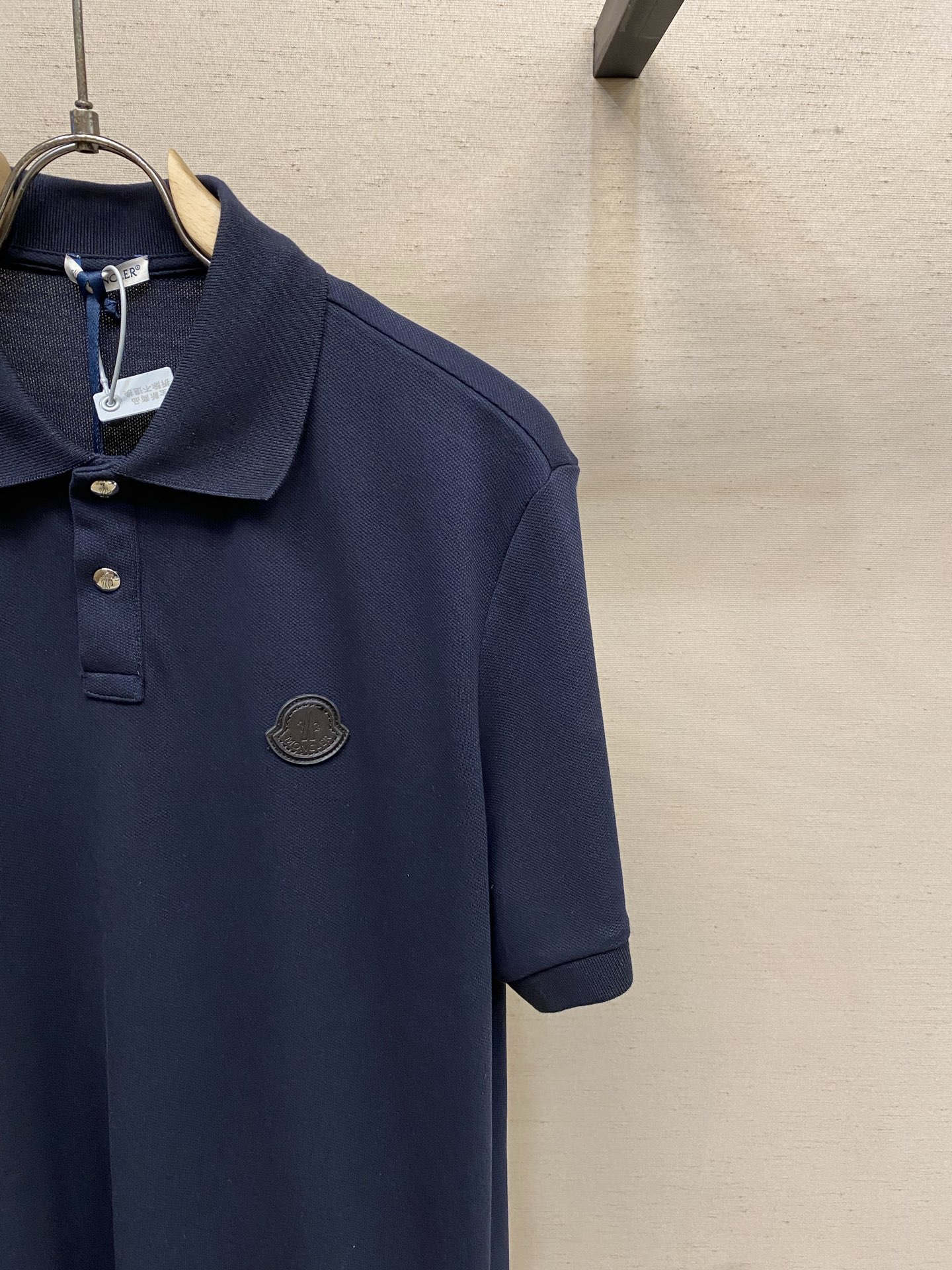 🌟🌟Moncler ，标识贴片棉质珠地POLO衫 正品3950购入开发 40支100%精梳棉珠地面料22