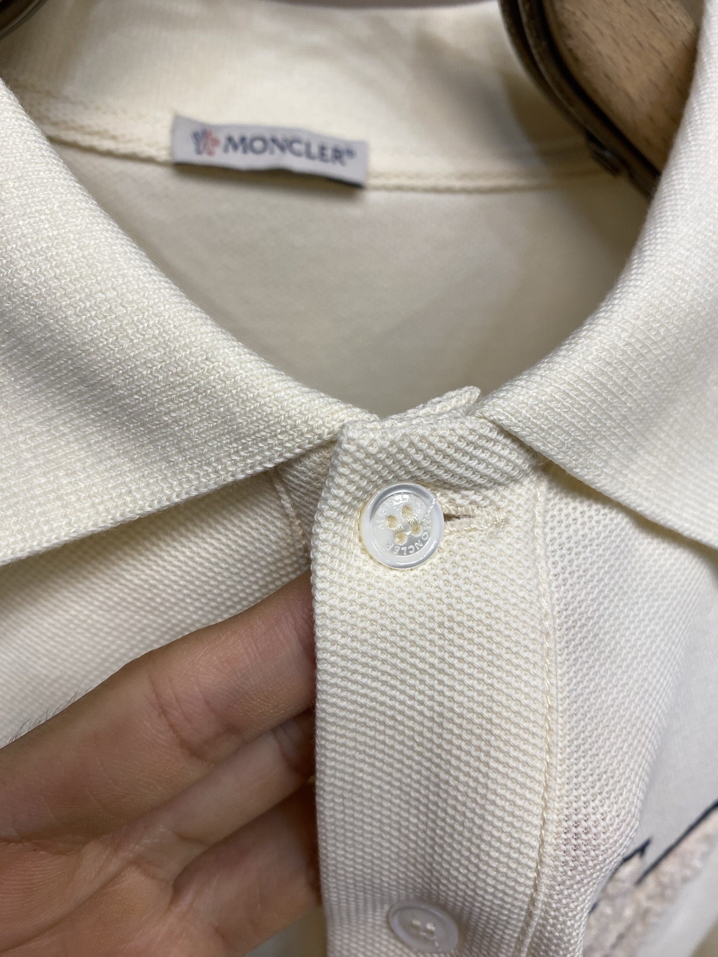 🌟🌟Momcler ，字母组合棉质珠地POLO衫 正品3700购入开发 100%长绒棉六棱珠地面料260