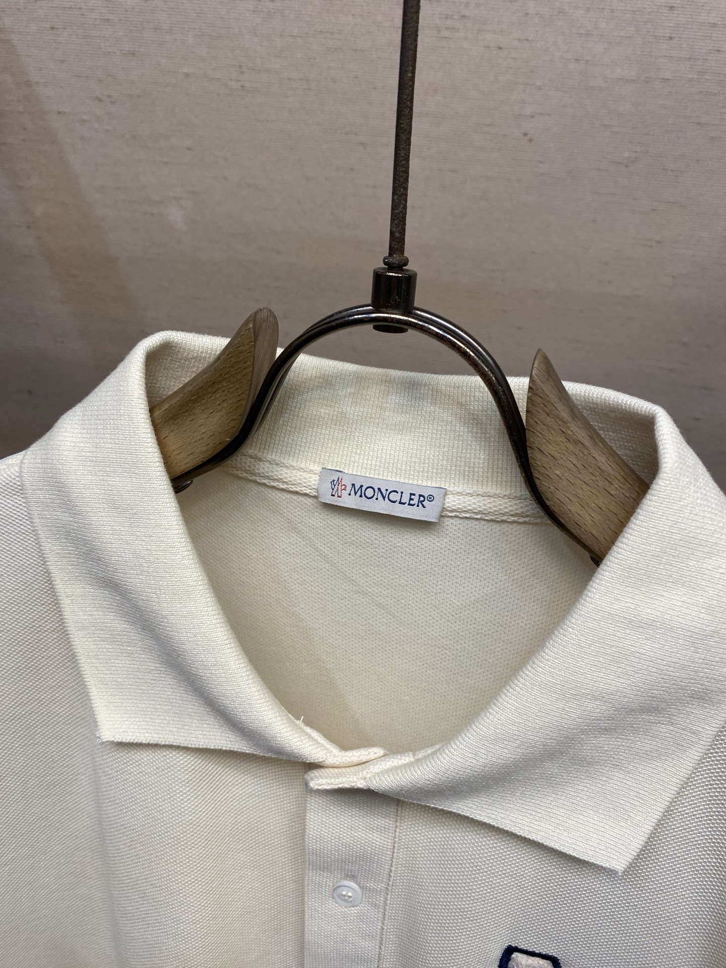 🌟🌟Momcler ，字母组合棉质珠地POLO衫 正品3700购入开发 100%长绒棉六棱珠地面料260