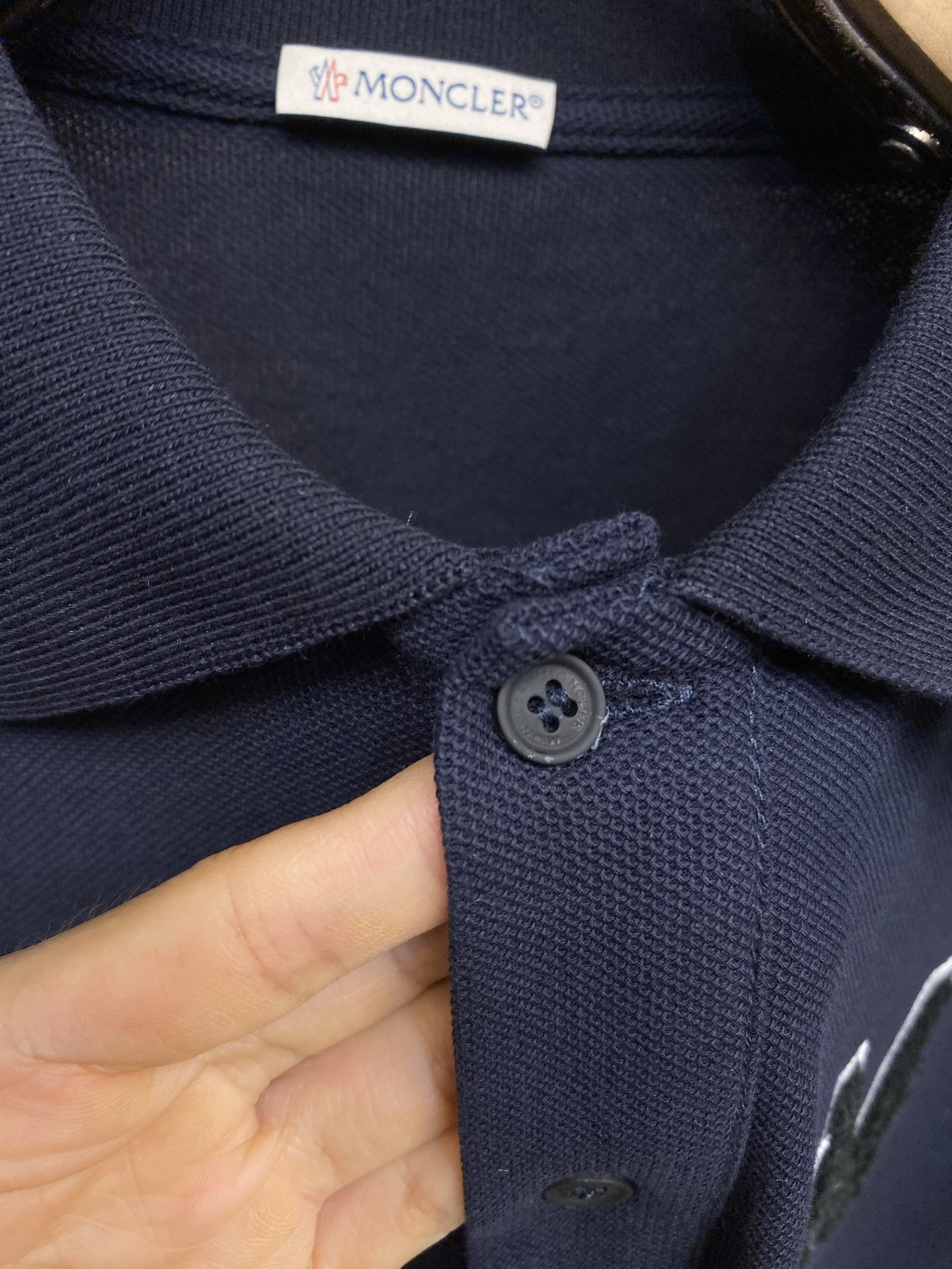 🌟🌟Momcler ，字母组合棉质珠地POLO衫 正品3700购入开发 100%长绒棉六棱珠地面料260