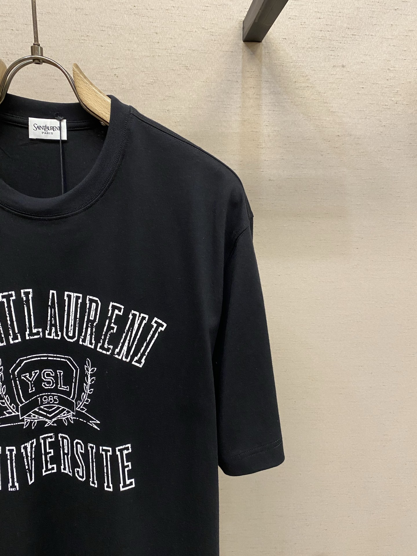 🌟🌟Sloro Piana，圣罗兰夏装新款宽松圆领短袖 logo字母印花设计 柔软透气舒适面料 男女同款