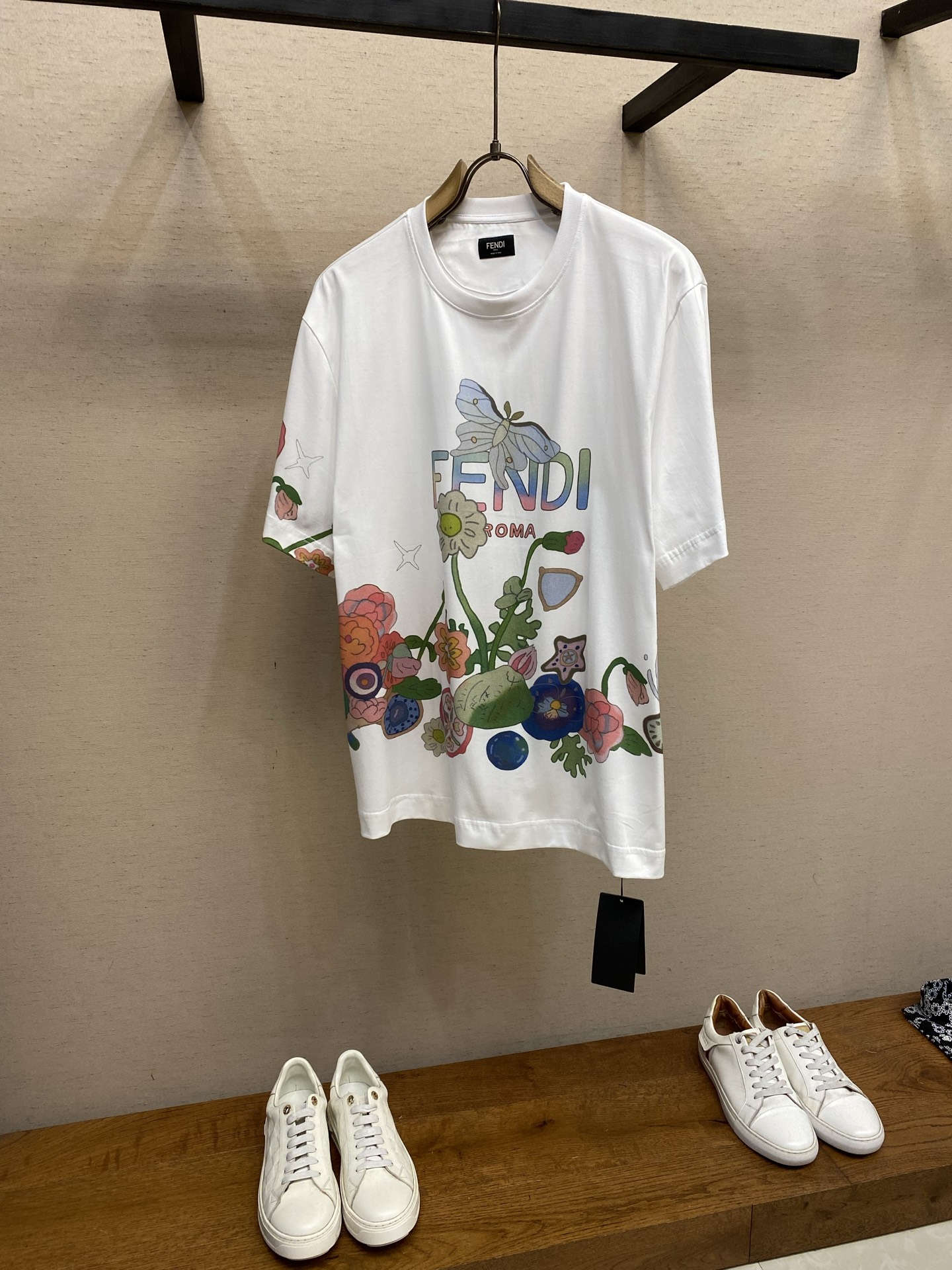 🌟🌟Fendi ，Future拼色印花平纹短袖 正品6700购入开发 60支双股赛尔棉180克 1*1配