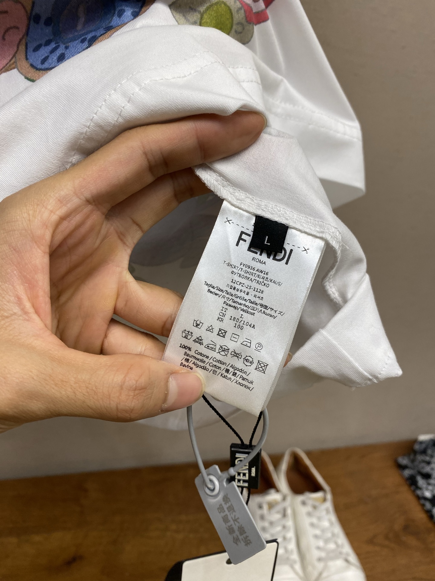 🌟🌟Fendi ，Future拼色印花平纹短袖 正品6700购入开发 60支双股赛尔棉180克 1*1配