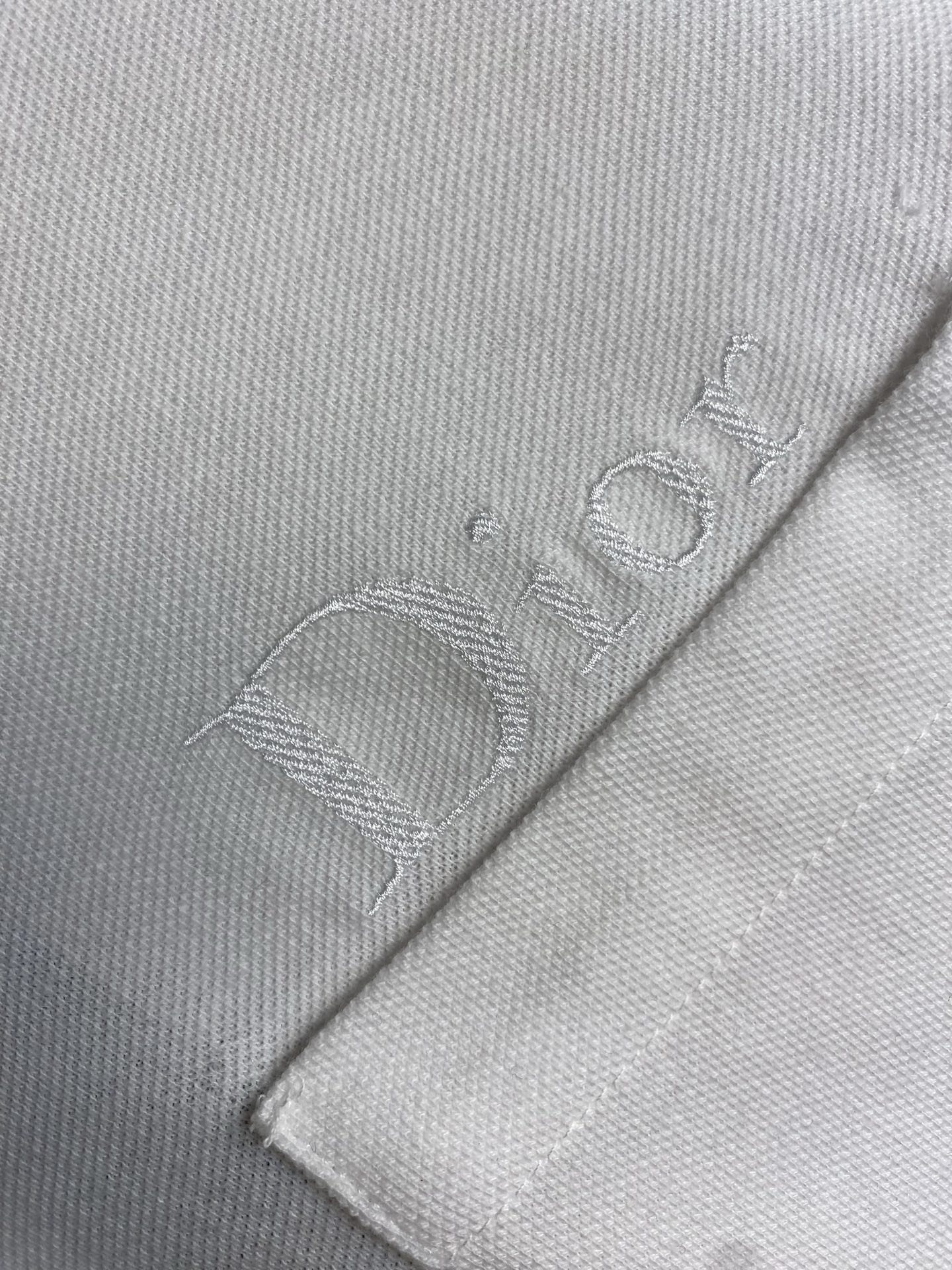 🌟🌟Dior，棉质珠地布刺绣短袖POLO衫 正品7100购入 40支精梳棉珠地布200克 扁机罗纹 进口