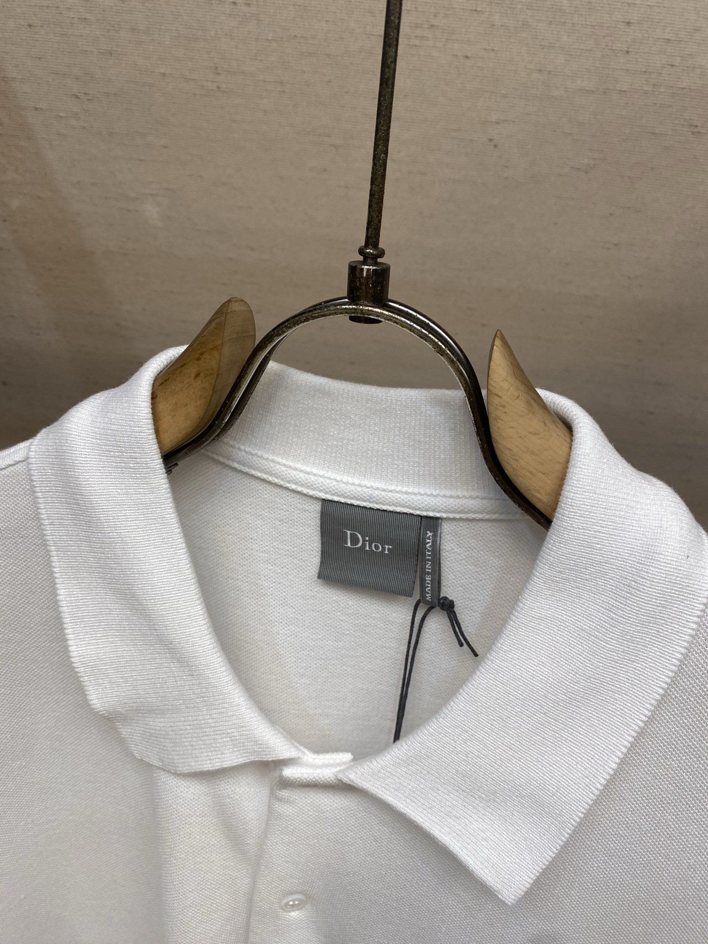 🌟🌟Dior，棉质珠地布刺绣短袖POLO衫 正品7100购入 40支精梳棉珠地布200克 扁机罗纹 进口