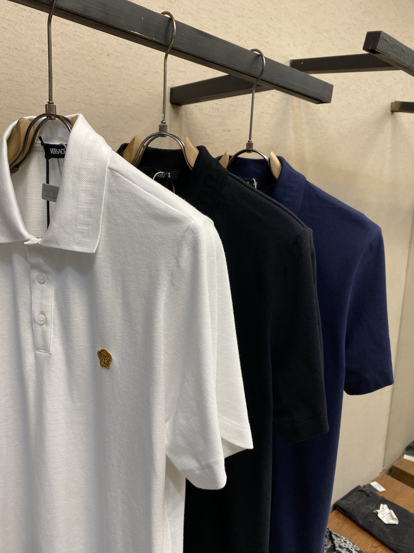 🌟🌟Versace，Medusa刺绣POLO衫 正品2800购入开发 定染32支双股精梳棉单珠地220克