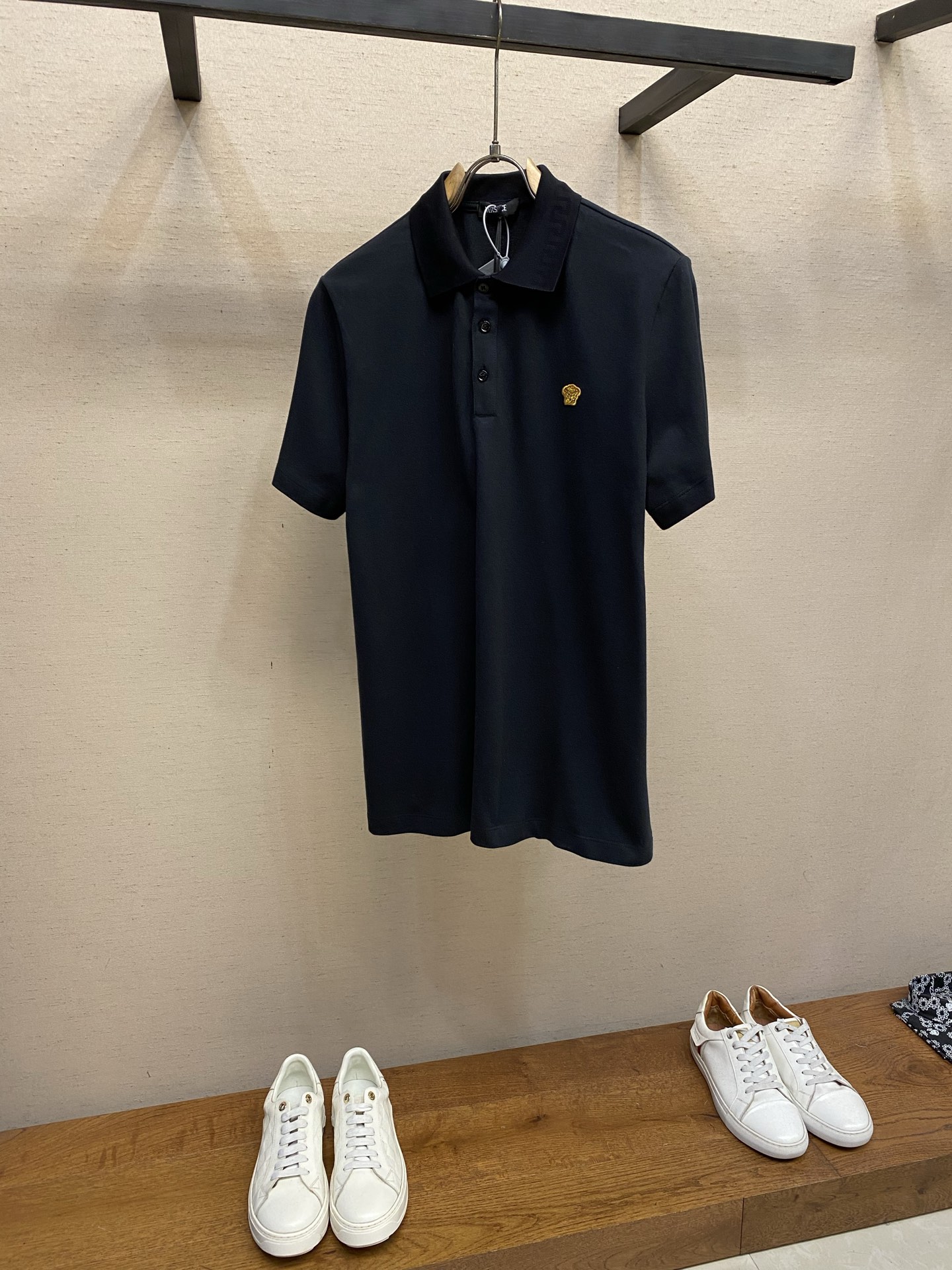 🌟🌟Versace，Medusa刺绣POLO衫 正品2800购入开发 定染32支双股精梳棉单珠地220克