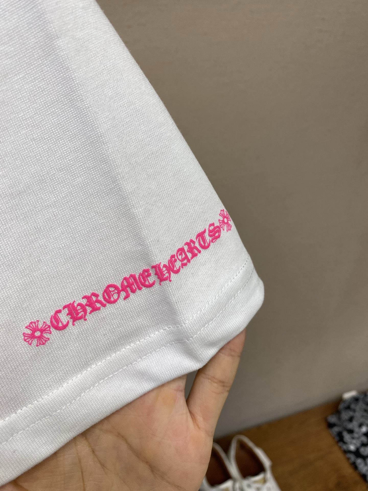 🌟🌟 Chrome Hearts ，26SS 马蹄粉印TEE面料采用26织200克全棉材质 印花采用油墨