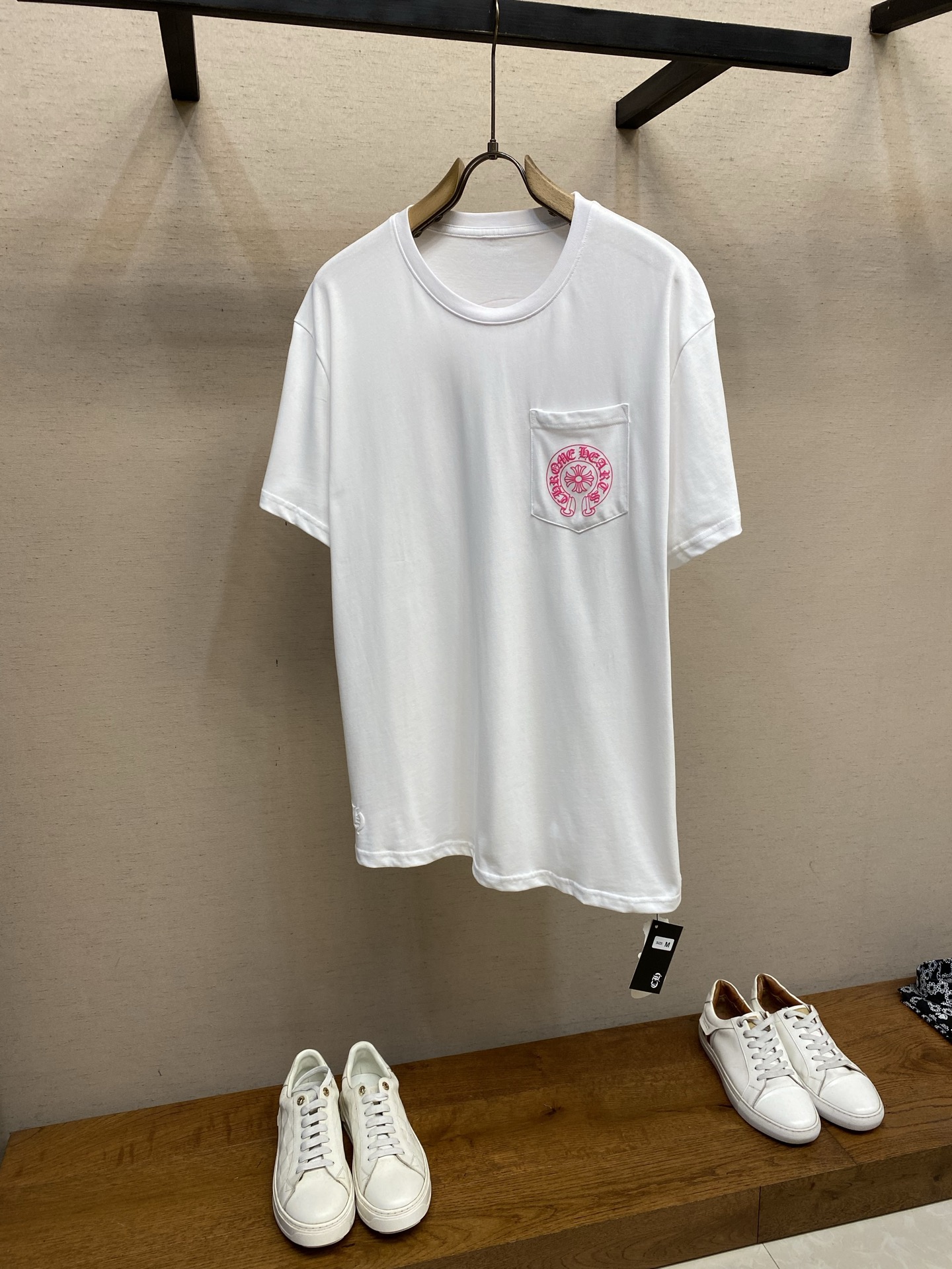🌟🌟 Chrome Hearts ，26SS 马蹄粉印TEE面料采用26织200克全棉材质 印花采用油墨