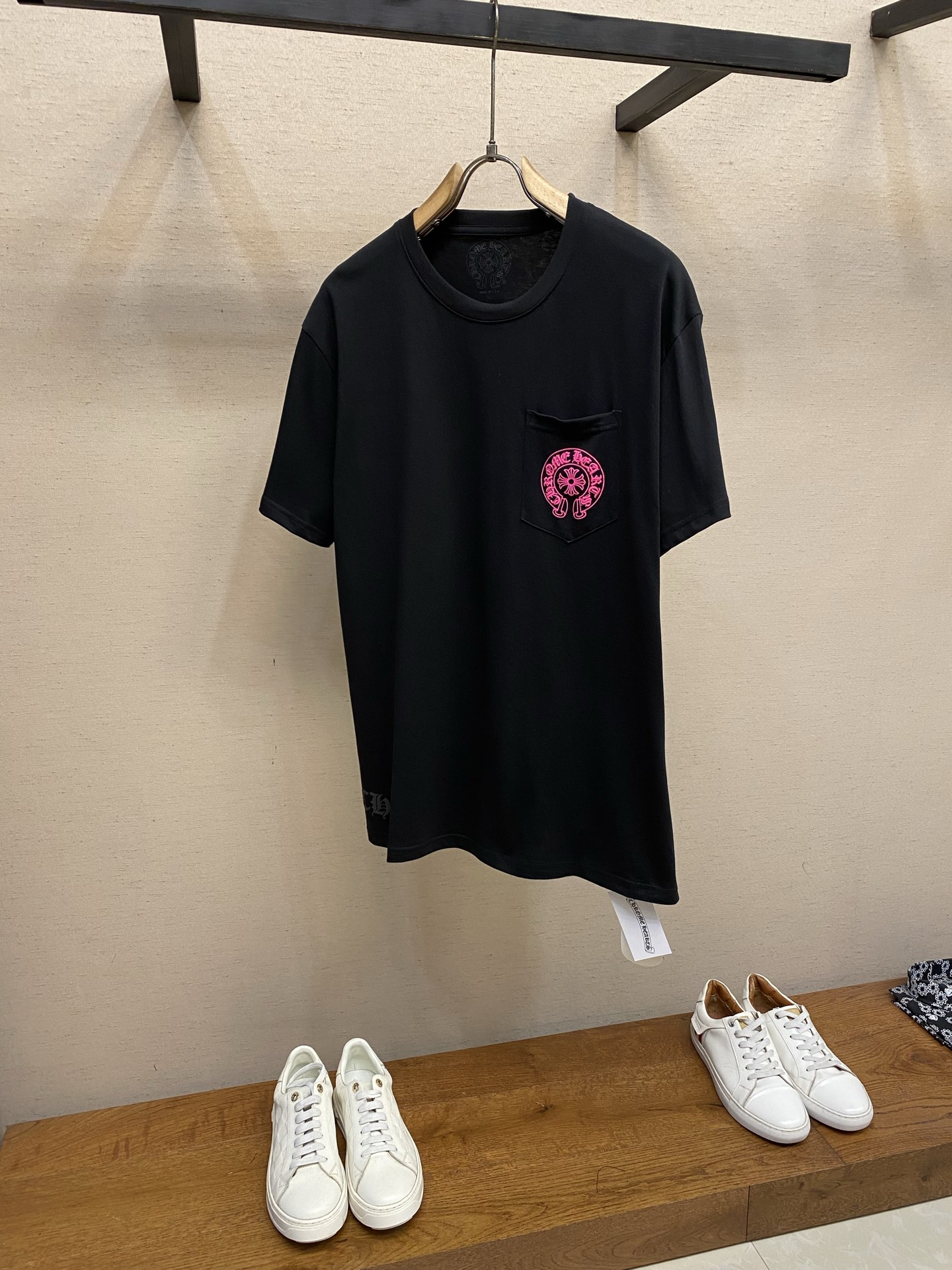 🌟🌟 Chrome Hearts ，26SS 马蹄粉印TEE面料采用26织200克全棉材质 印花采用油墨