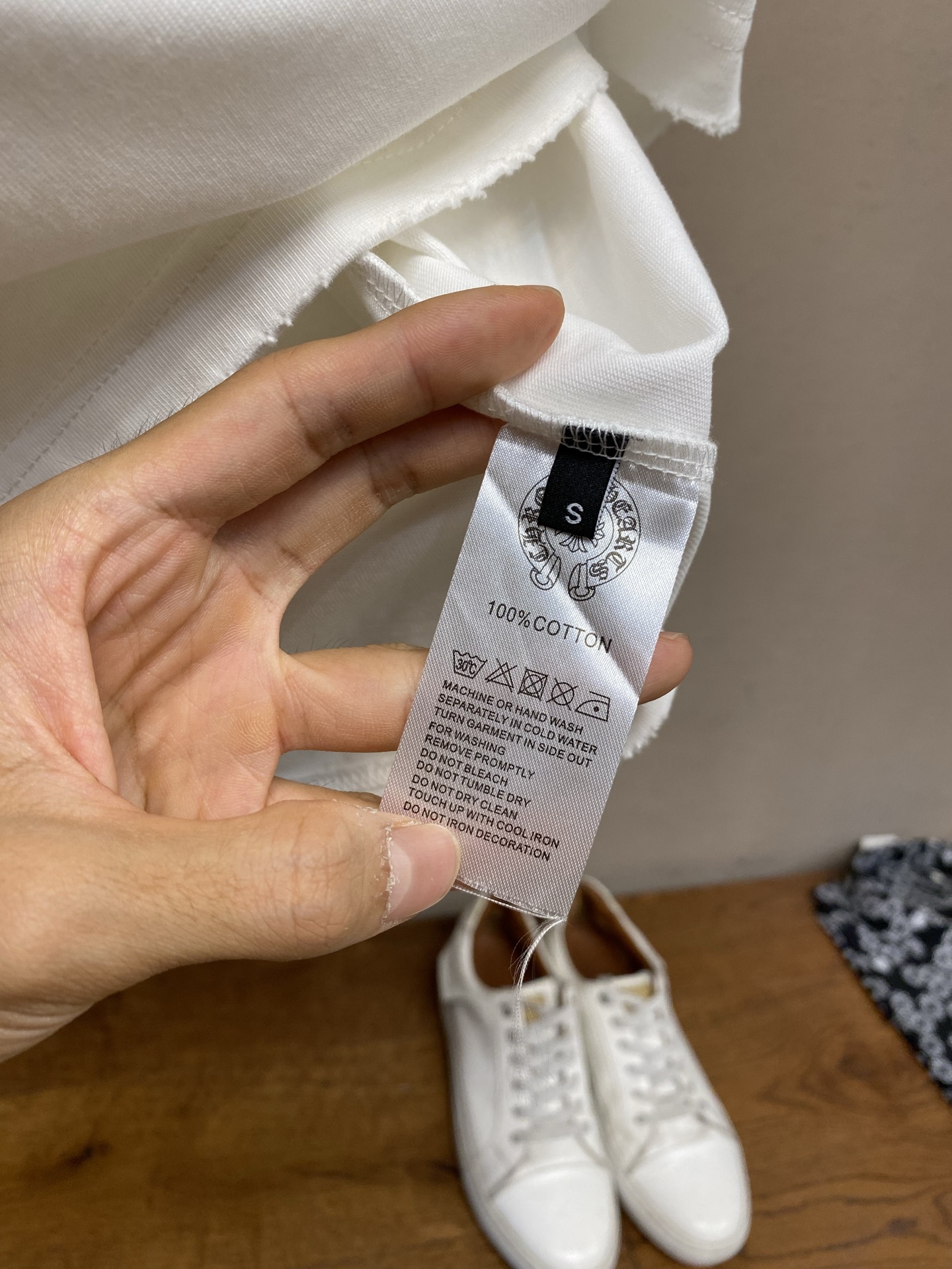 🌟🌟，Chrome Hearts克罗心新款 重磅高克重纯棉面料 重工十字架logo刺绣 宽松圆领短袖 男