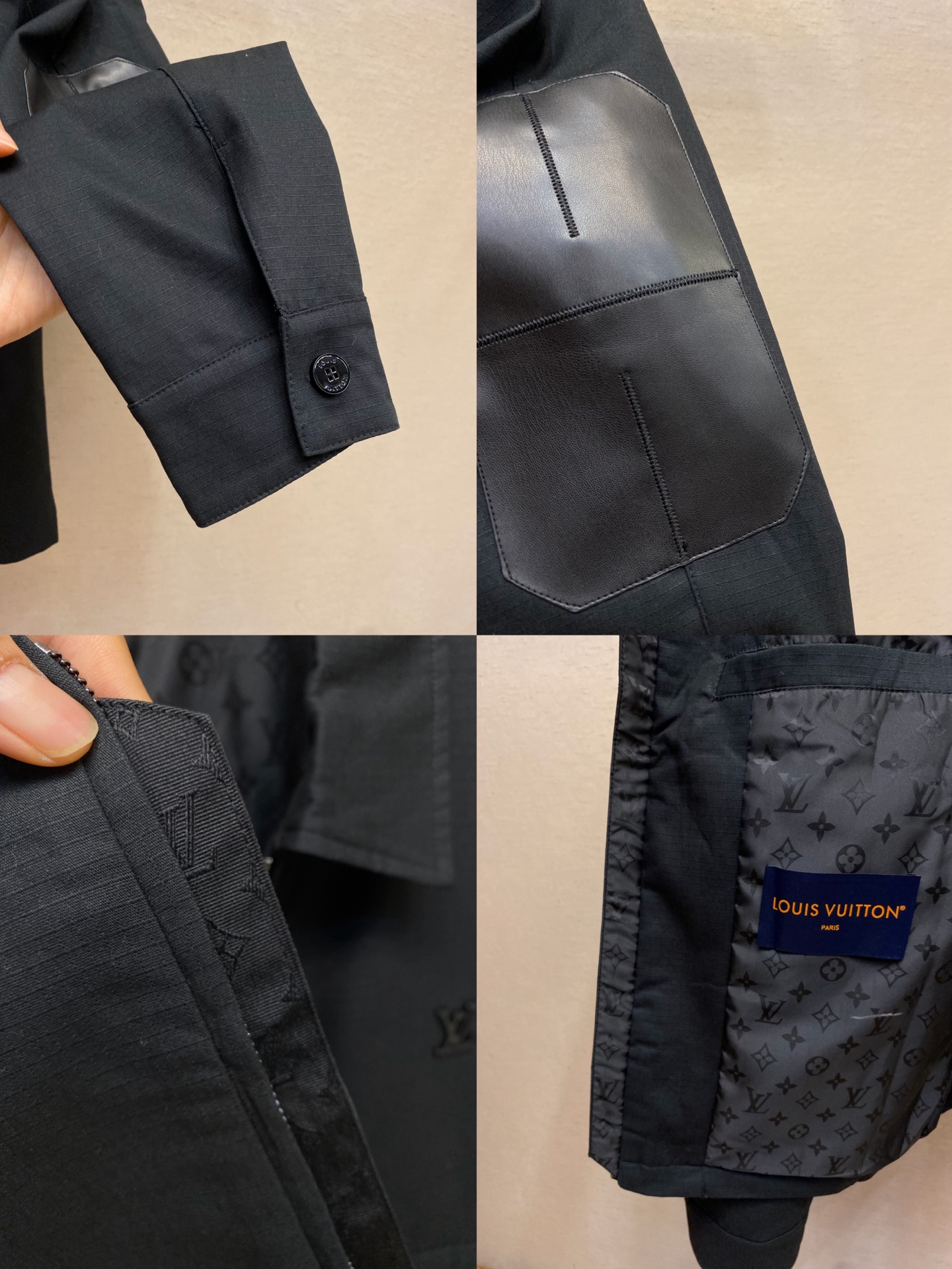 🌟🌟1V，驴家 高版本！26ss新款春季系列 棉质衬衫领拉链贴袋徽标长袖工装夹克外套尺码：S-XL