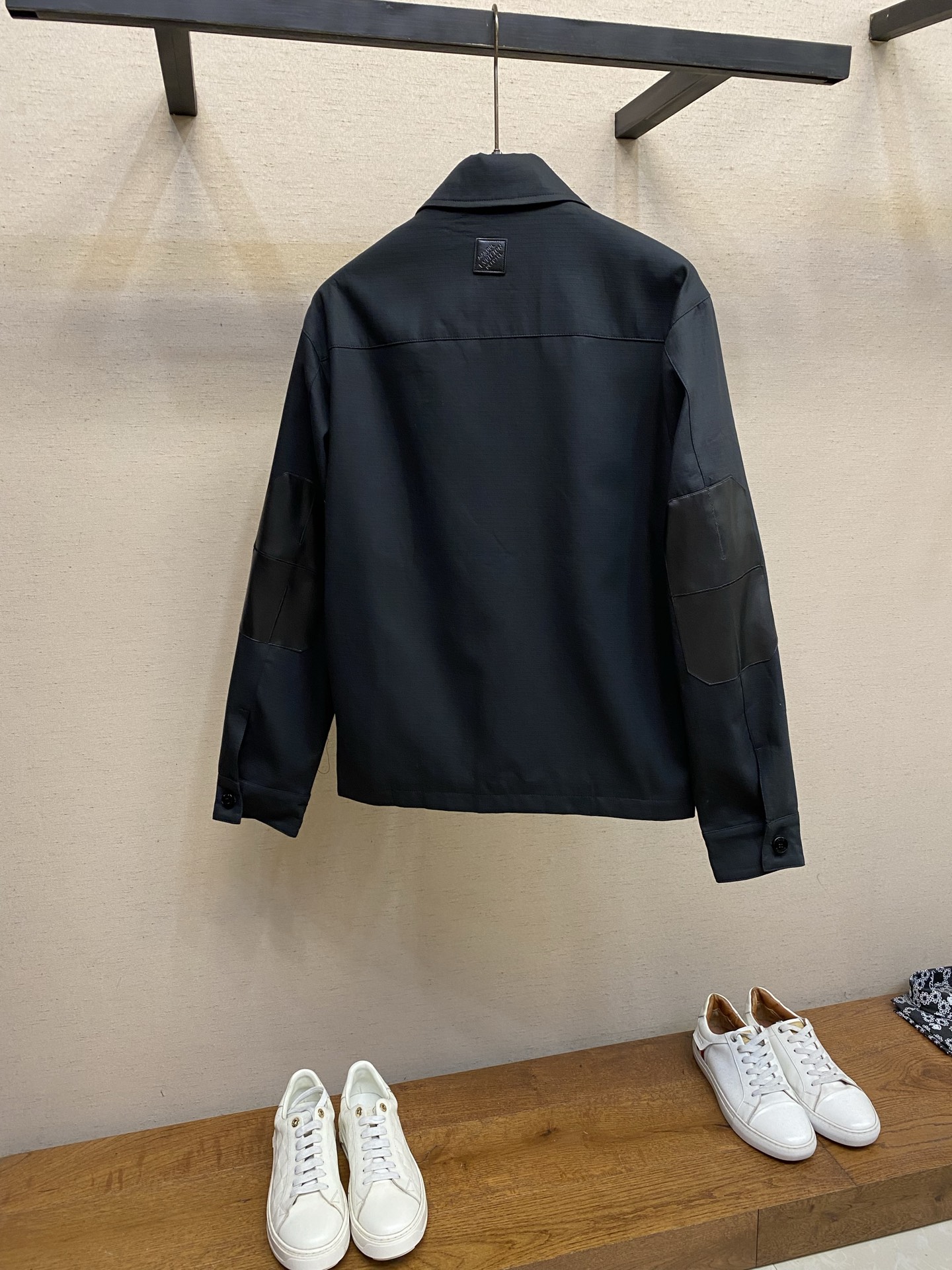 🌟🌟1V，驴家 高版本！26ss新款春季系列 棉质衬衫领拉链贴袋徽标长袖工装夹克外套尺码：S-XL