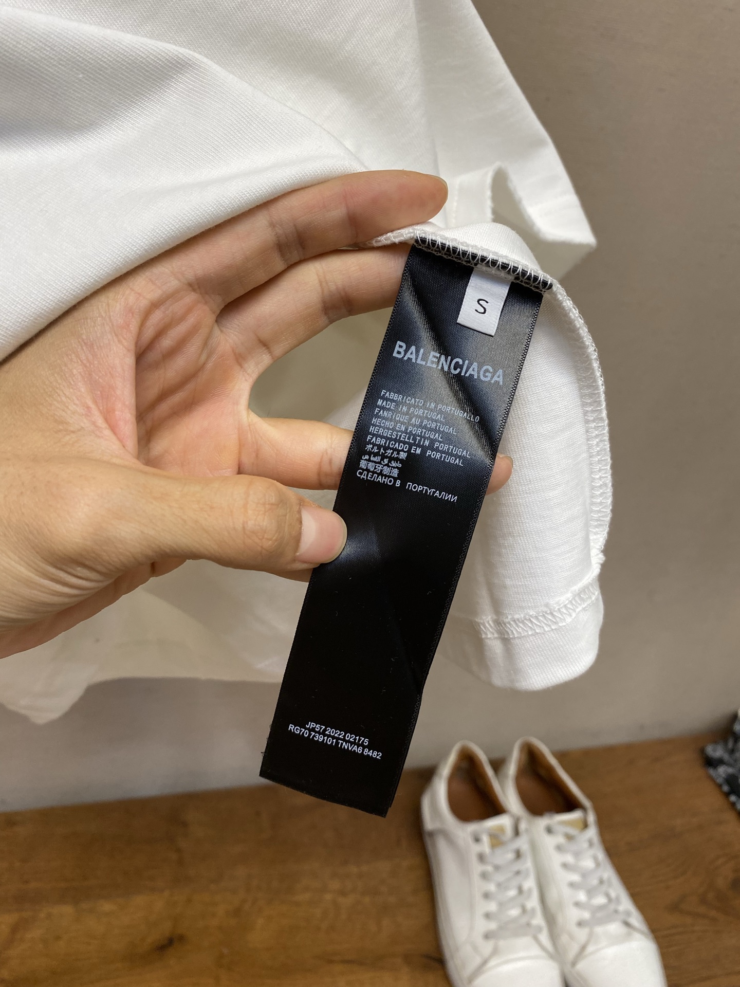 🌟🌟，Balenciaga 巴黎世家新款高克重纯棉圆领短袖 重工刺绣 宽松版型 男女同款尺码：XS-LS