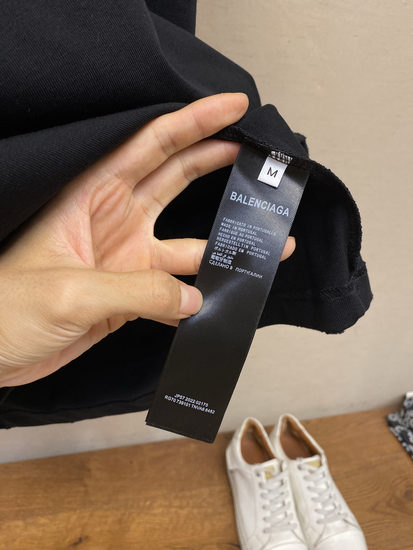 🌟🌟，Balenciaga 巴黎世家新款高克重纯棉圆领短袖 重工刺绣 宽松版型 男女同款尺码：XS-LS