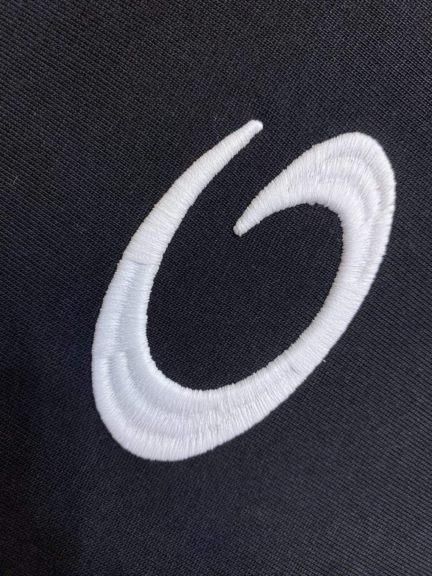 🌟🌟，Balenciaga 巴黎世家新款高克重纯棉圆领短袖 重工刺绣 宽松版型 男女同款尺码：XS-LS