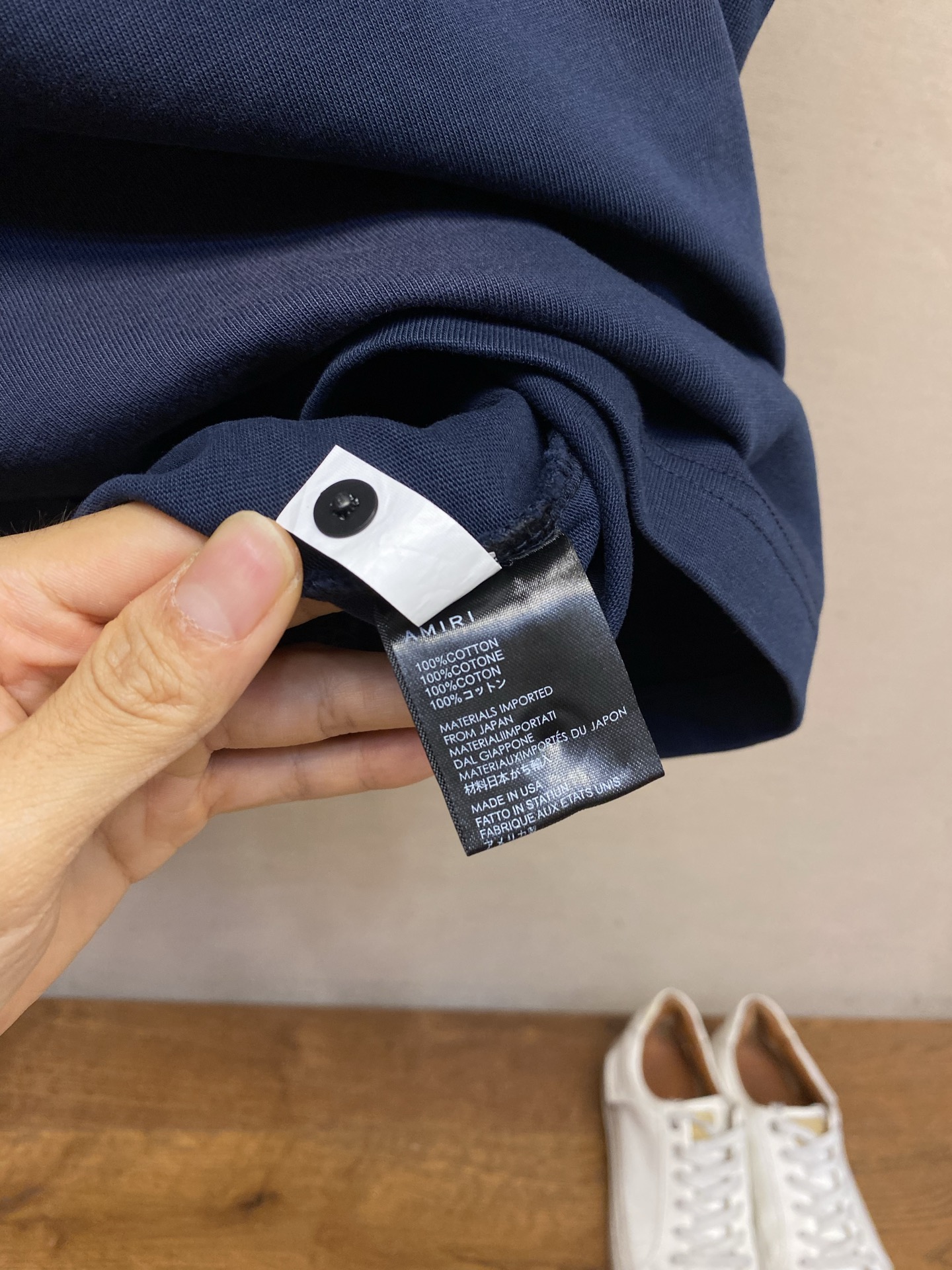 🌟🌟AMIRI，夏装新款 洗水做旧裂纹logo印花 纯棉短袖重磅T恤 尺码：S-XLS：衣长72 胸围1