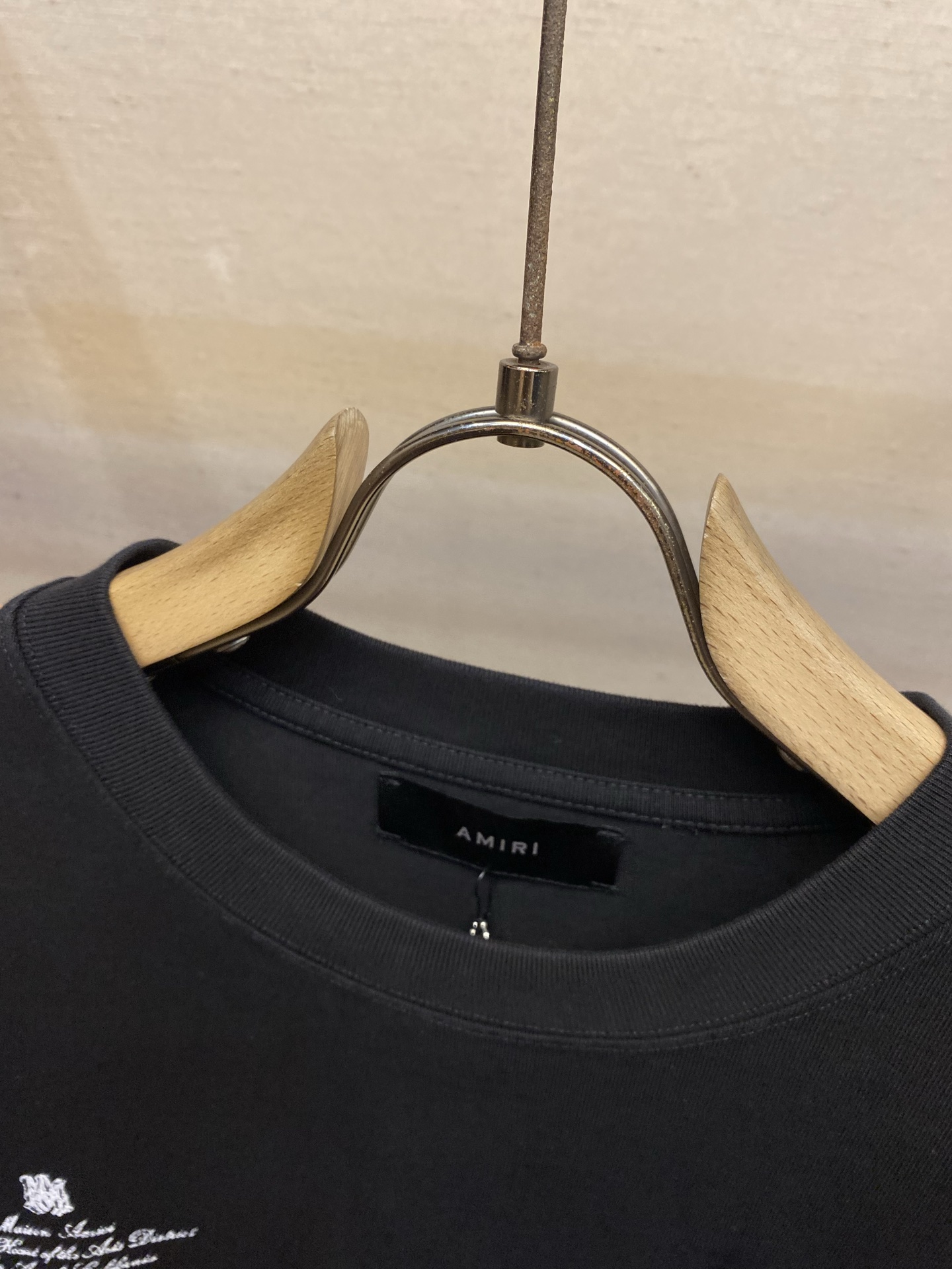 🌟🌟AMIRI，夏装新款 洗水做旧裂纹logo印花 纯棉短袖重磅T恤 尺码：S-XLS：衣长72 胸围1