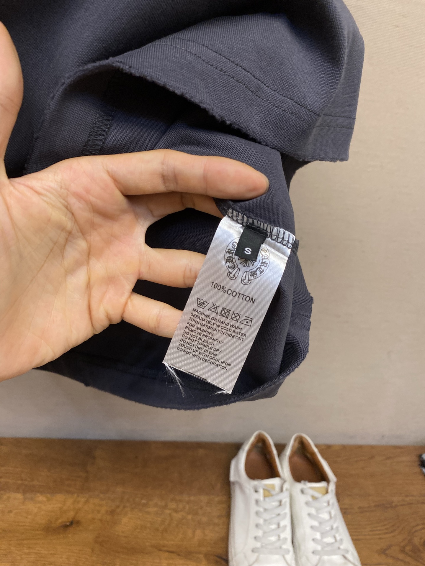 🌟🌟，Chrome Hearts克罗心新款 重磅高克重纯棉面料 贴布十字架logo刺绣 宽松圆领短袖 男