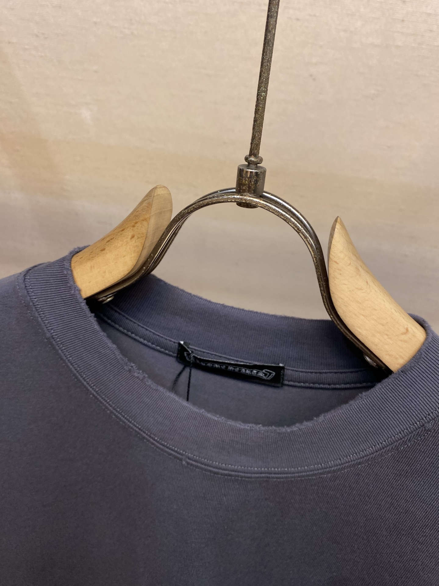 🌟🌟，Chrome Hearts克罗心新款 重磅高克重纯棉面料 贴布十字架logo刺绣 宽松圆领短袖 男