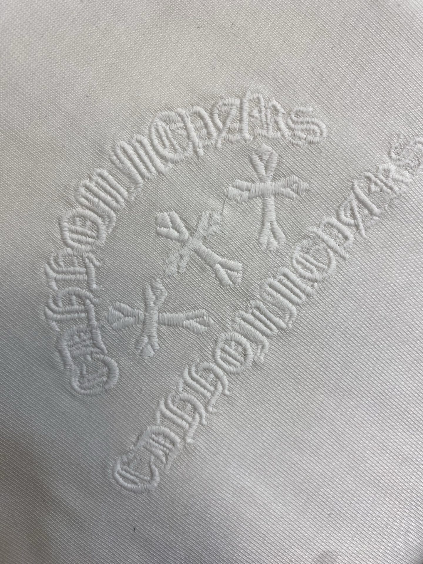 🌟🌟，Chrome Hearts克罗心新款 重磅高克重纯棉面料 贴布十字架logo刺绣 宽松圆领短袖 男