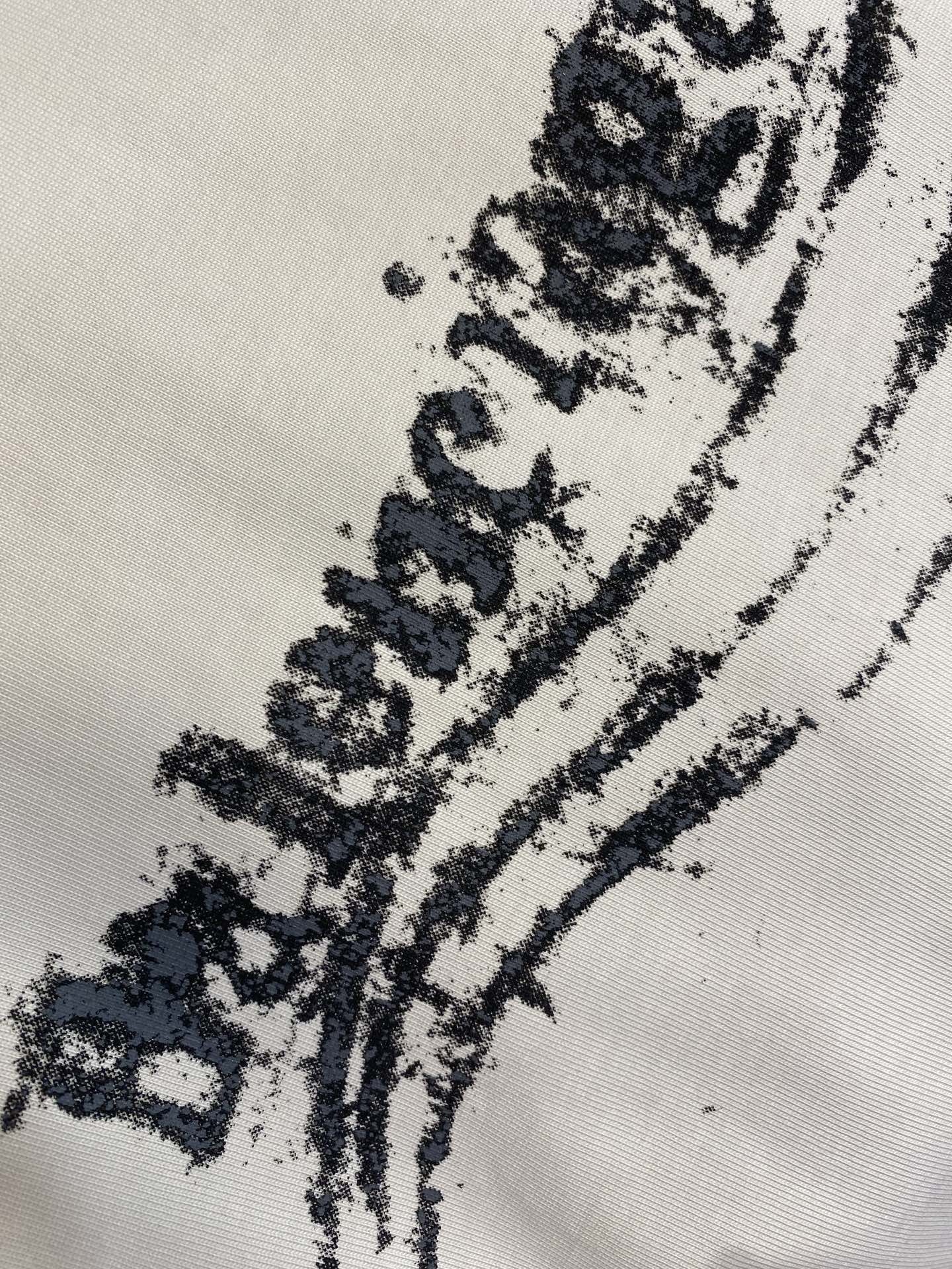 🌟🌟，Balenciaga 巴黎世家洗水做旧印花高克重(350克)厚实面料 宽松版型 男女同款尺码：XS