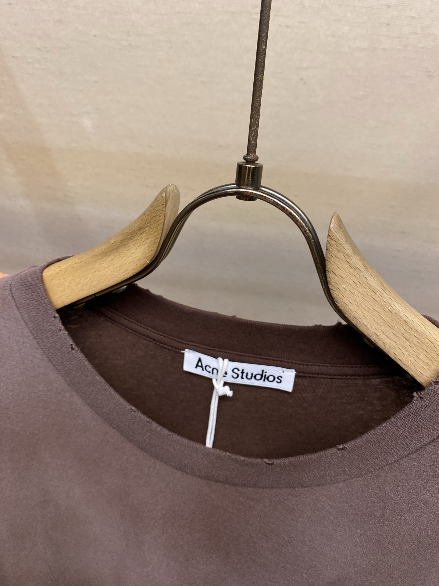 🌟🌟，Acne studios新款圆领纯棉宽松口袋logo印花短袖 男女同款尺码：S-XL