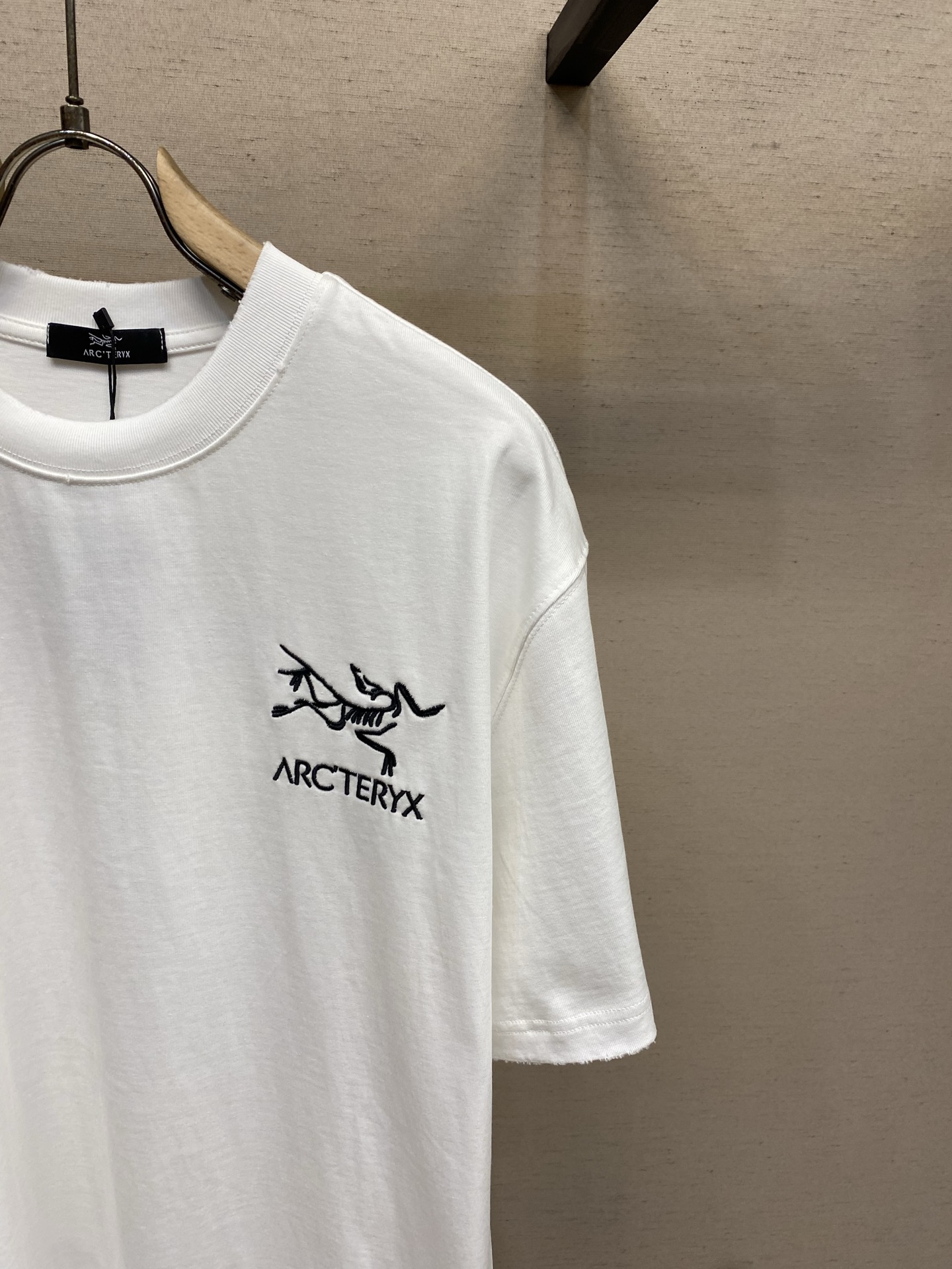 🌟🌟Arctery，始祖鸟新款 重磅高克重纯棉面料 logo厚胶印花宽松圆领短袖 男女同款尺码：XS-L