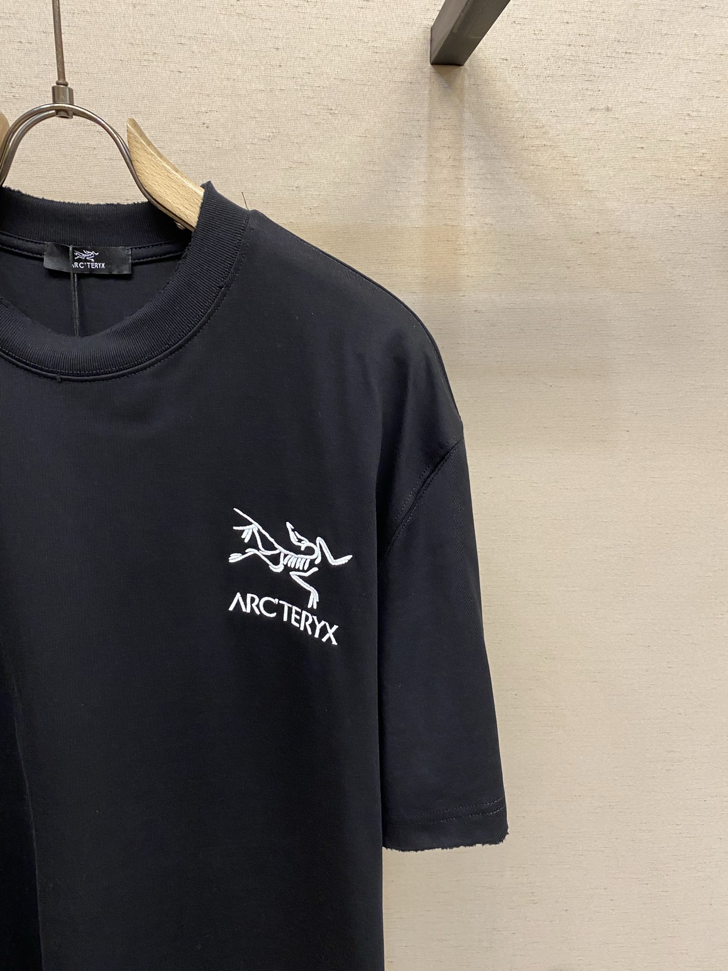 🌟🌟Arctery，始祖鸟新款 重磅高克重纯棉面料 logo厚胶印花宽松圆领短袖 男女同款尺码：XS-L