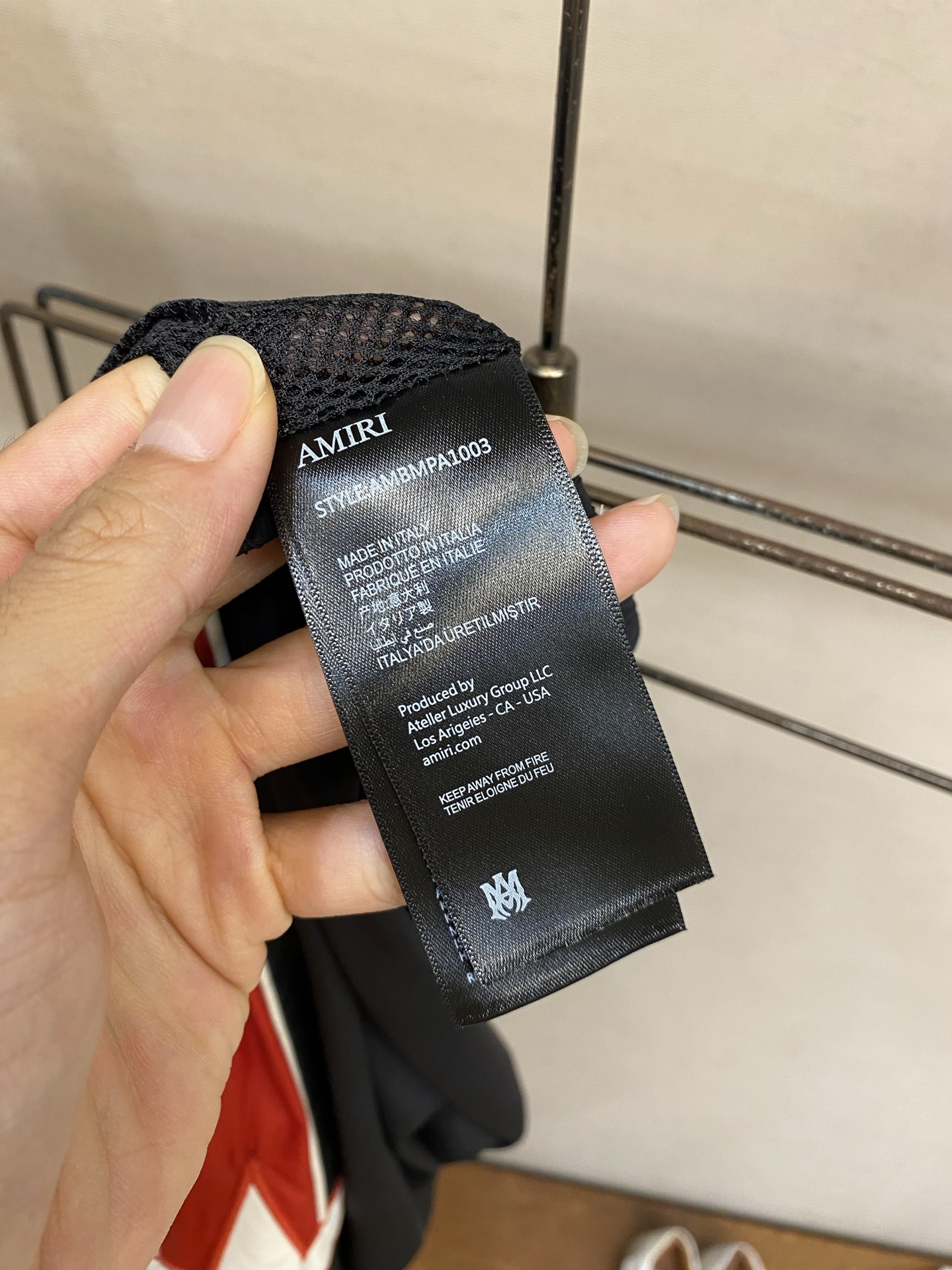🌟🌟AMIRI，26SS 星星抽绳运动长裤 面料采用💯聚酯纤维运动面料 内里网布透气 星星Am贴布log