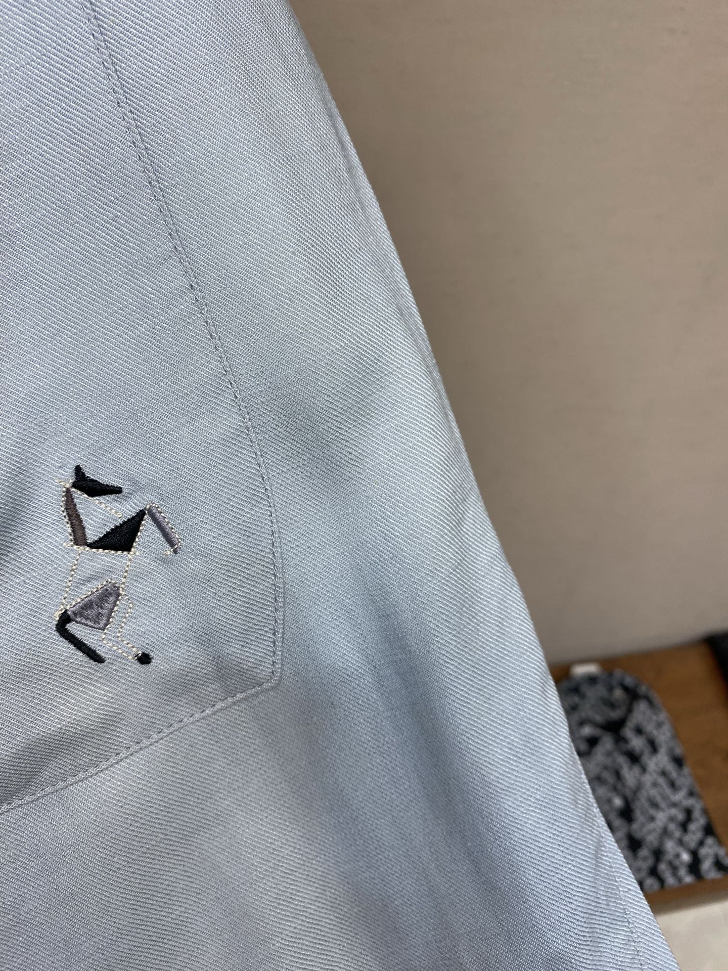 🌟🌟Hermes，2026ss最新亚麻混纺🧊冰蓝休闲裤 #亚麻混纺面料把松弛高级感焊在身上！自带低调暗纹