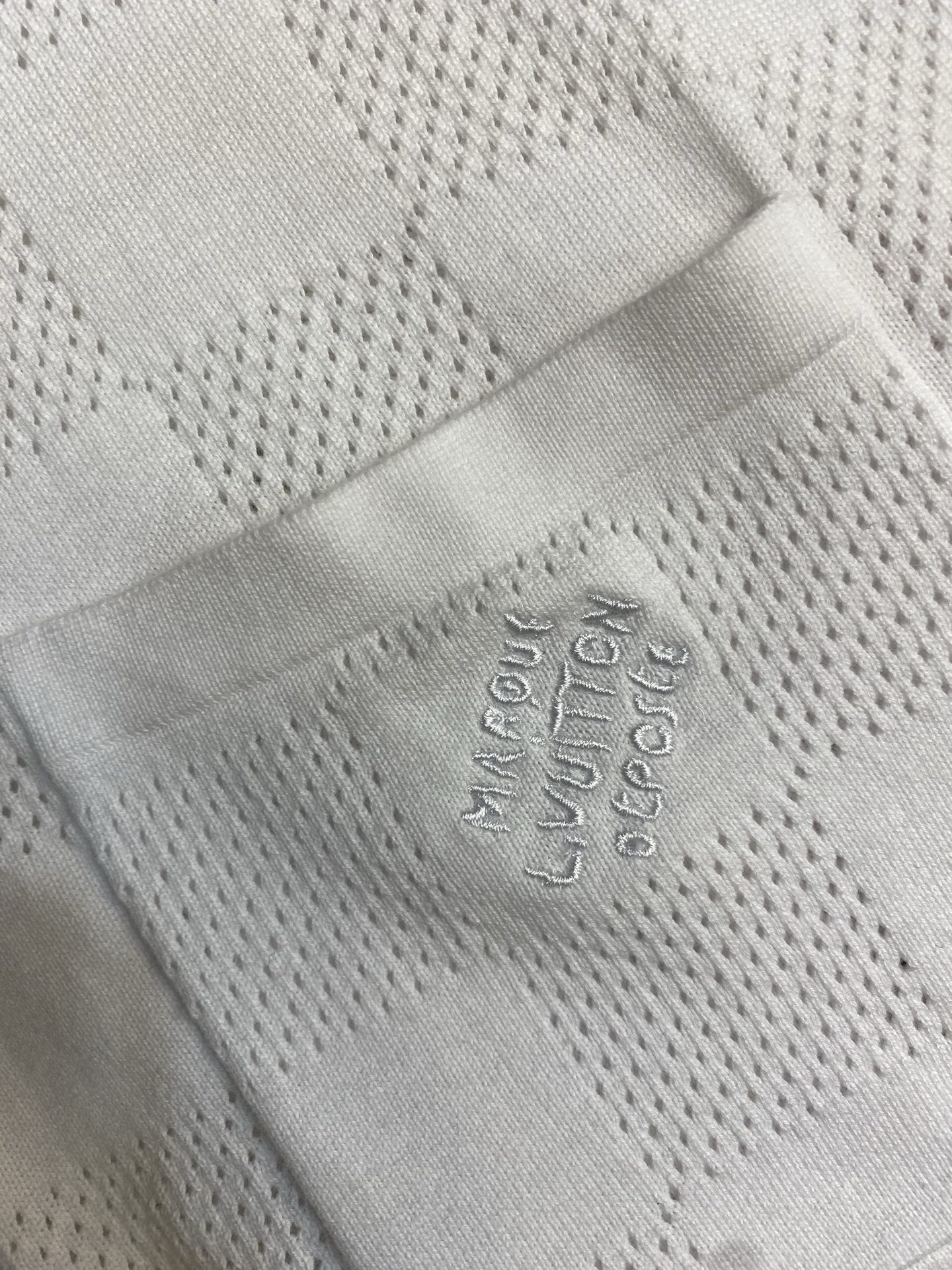 🌟🌟 1V，路易 26SS棋盘格提花刺绣logo后背皮牌针织开衫尺码：S-XL