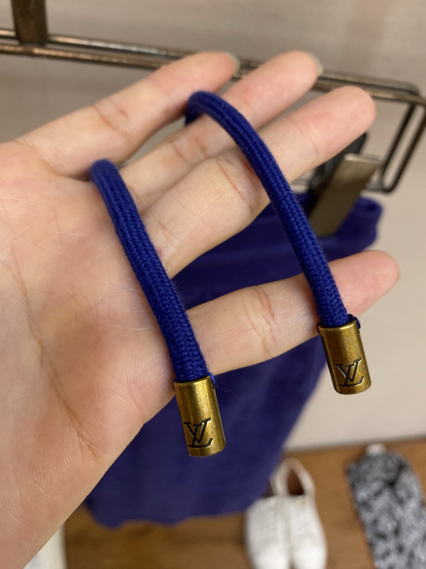 🌟🌟 1V，路易 26SS新款紫蓝色满幅暗纹字母提花针织短裤尺码：S-XL