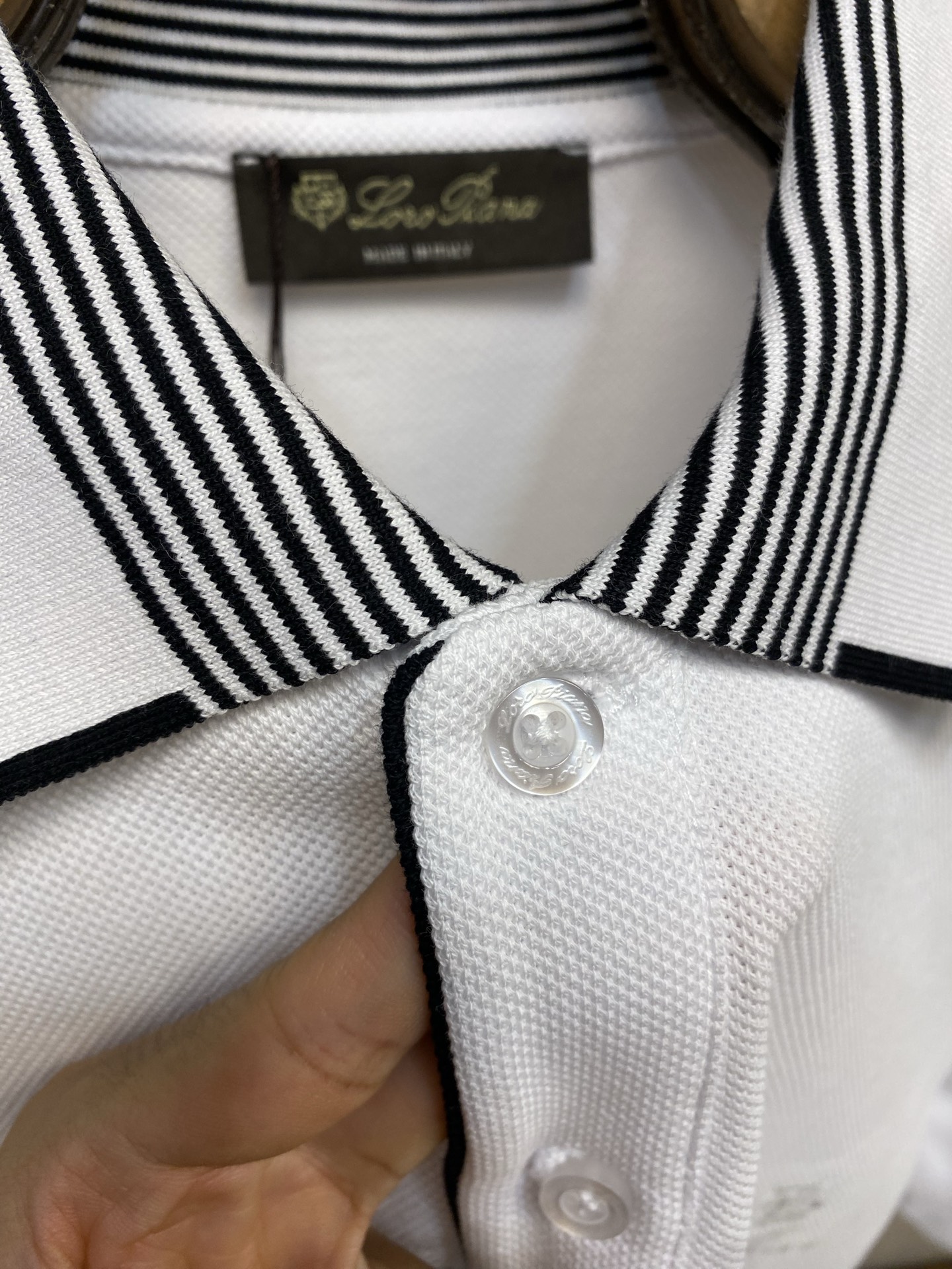 🌟🌟Loro Piana，新款Polo衫三标齐全 原版面料 原版订制辅料 官方同款 采用210克纯棉珠地