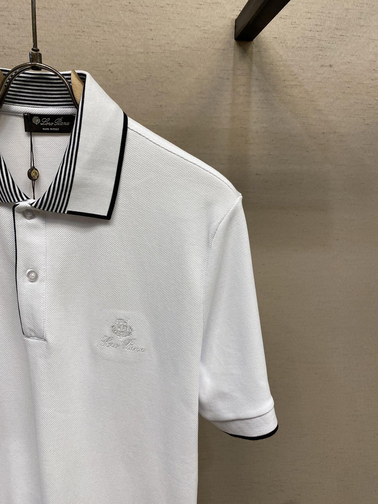 🌟🌟Loro Piana，新款Polo衫三标齐全 原版面料 原版订制辅料 官方同款 采用210克纯棉珠地