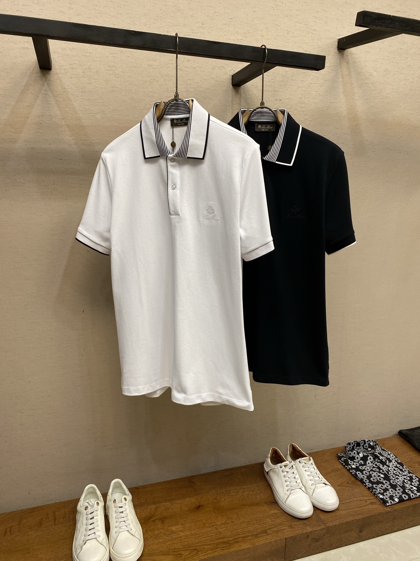 🌟🌟Loro Piana，新款Polo衫三标齐全 原版面料 原版订制辅料 官方同款 采用210克纯棉珠地
