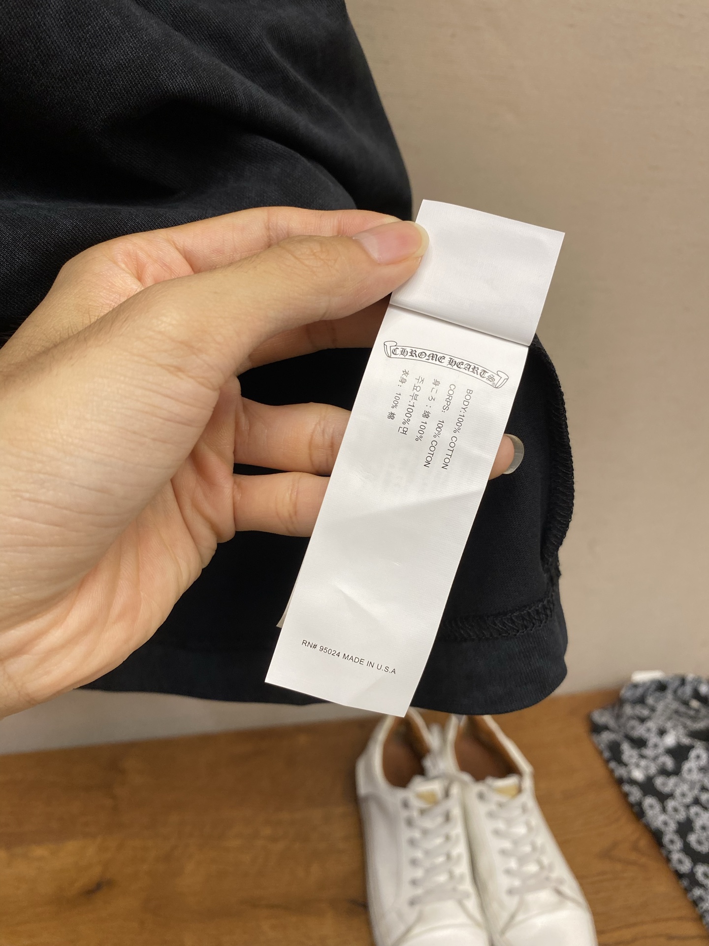 🌟🌟 CH，，夏装新款 水洗做旧黑灰色棉面料 皮牌十字架刺绣 宽松版型 男女同款 尺码：S-XL
