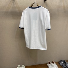 🌟🌟Gucci,,行李员印花圆领短袖 ⚠️原,400购买;白色轻质针织棉、蓝色滚边、Firenze 1921行李员徽章印 🌟🌟Gucci,,行李员印花圆领短袖 ⚠️原,400购买;白色轻质针织棉、蓝色滚边、Firenze 1921行李员徽章印