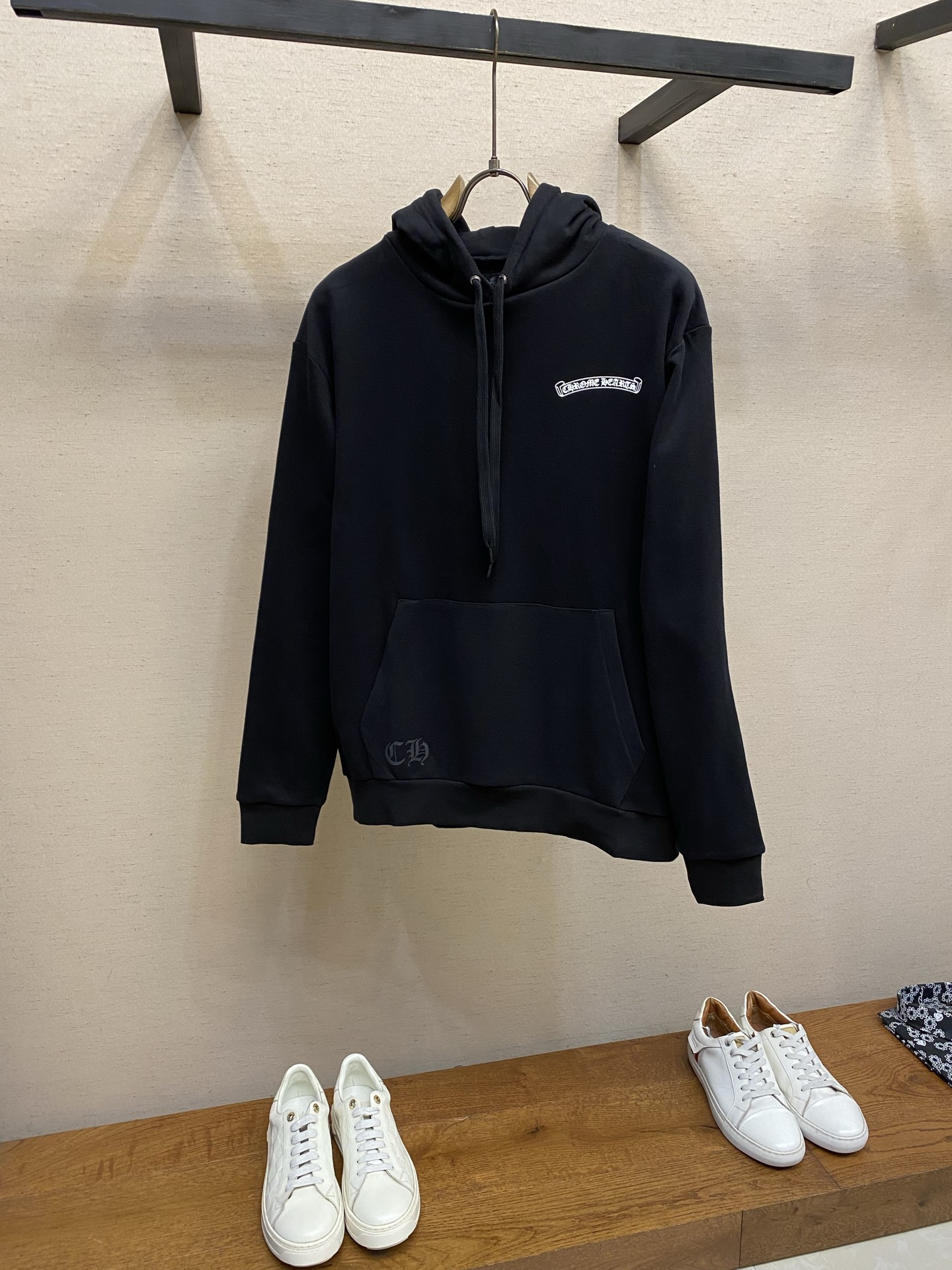 크롬하츠 크로스 프린트 후드 26FW