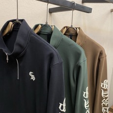 🌟🌟,,Chrome Hearts 刺绣半拉链长袖 定制雾感云窗重磅棉感卫衣布 垂坠挺括 舒适贴肤 醇厚摩卡棕绒感铺陈 🌟🌟,,Chrome Hearts 刺绣半拉链长袖 定制雾感云窗重磅棉感卫衣布 垂坠挺括 舒适贴肤 醇厚摩卡棕绒感铺陈