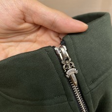 🌟🌟,,Chrome Hearts 刺绣半拉链长袖 定制雾感云窗重磅棉感卫衣布 垂坠挺括 舒适贴肤 醇厚摩卡棕绒感铺陈 🌟🌟,,Chrome Hearts 刺绣半拉链长袖 定制雾感云窗重磅棉感卫衣布 垂坠挺括 舒适贴肤 醇厚摩卡棕绒感铺陈