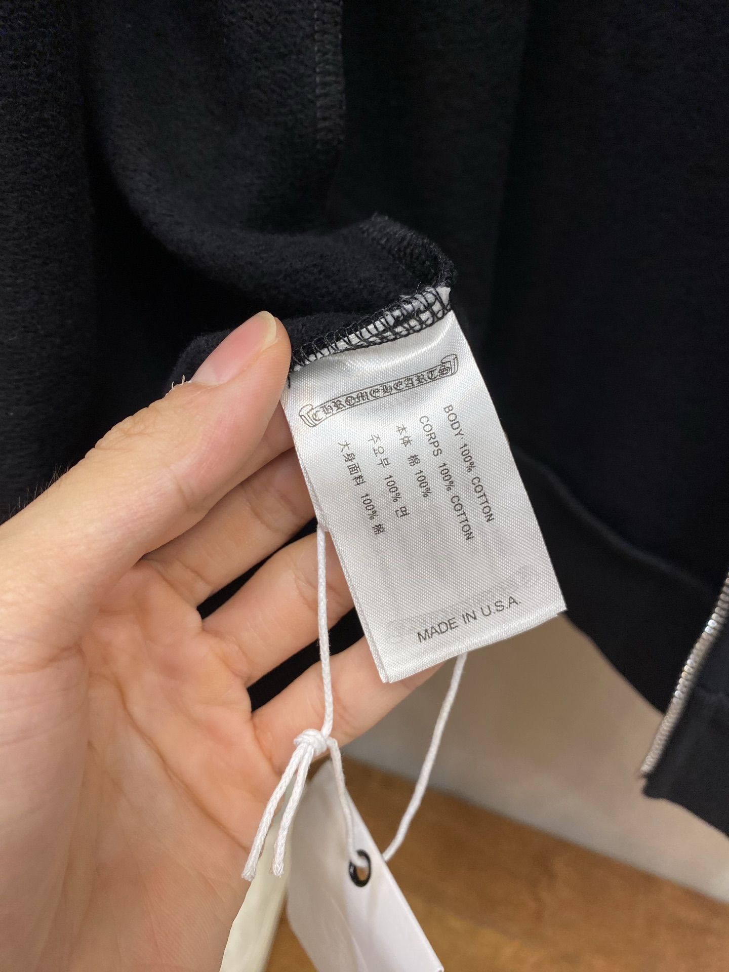 🌟🌟，，Chrome Hearts克罗心迈阿密限定联名拉链帽衫  面料采用重磅380克精梳纯棉卫衣布抓绒内里，紧密平纹针