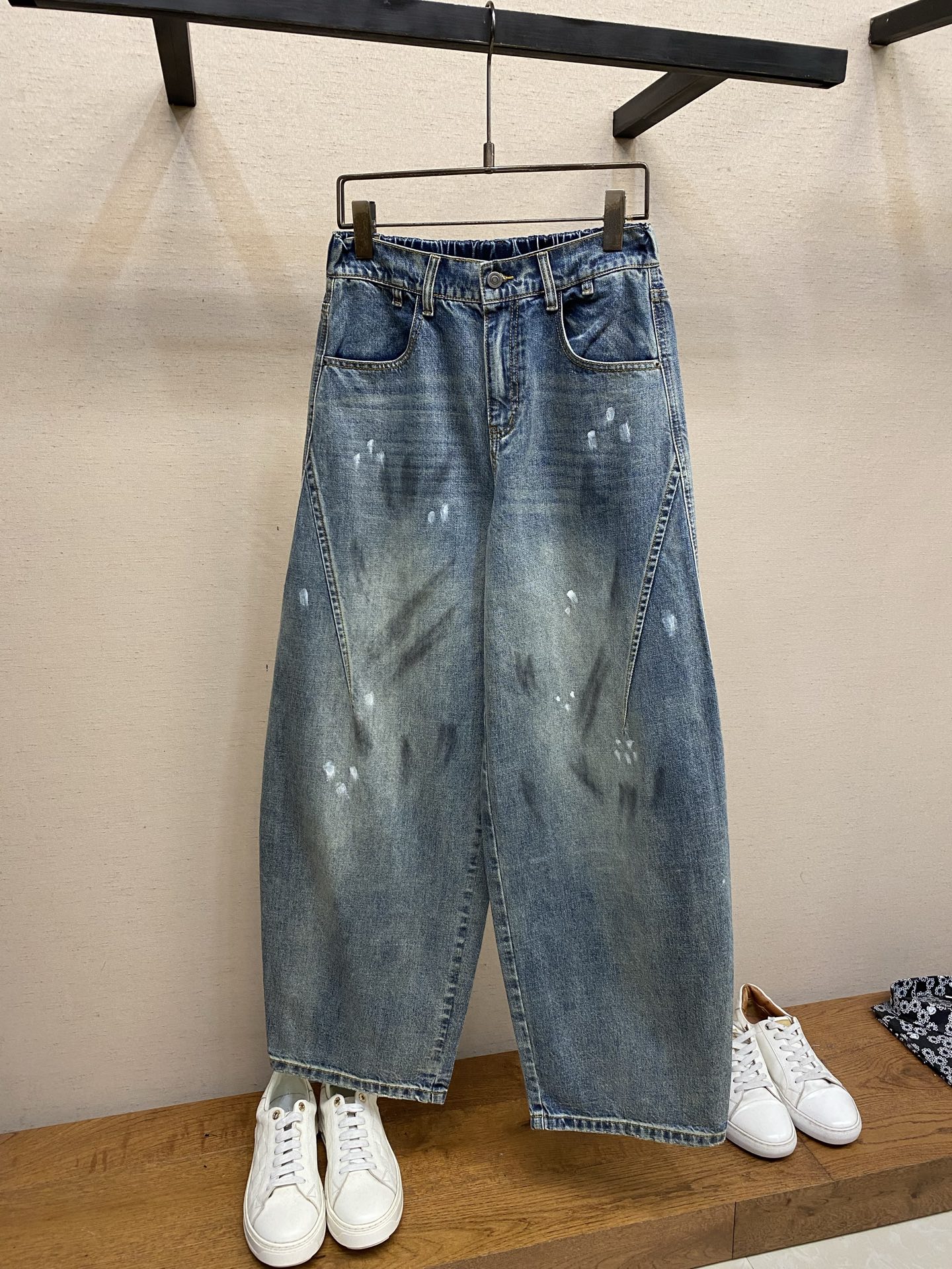 Bottega Veneta Faded Wide-Leg Jeans