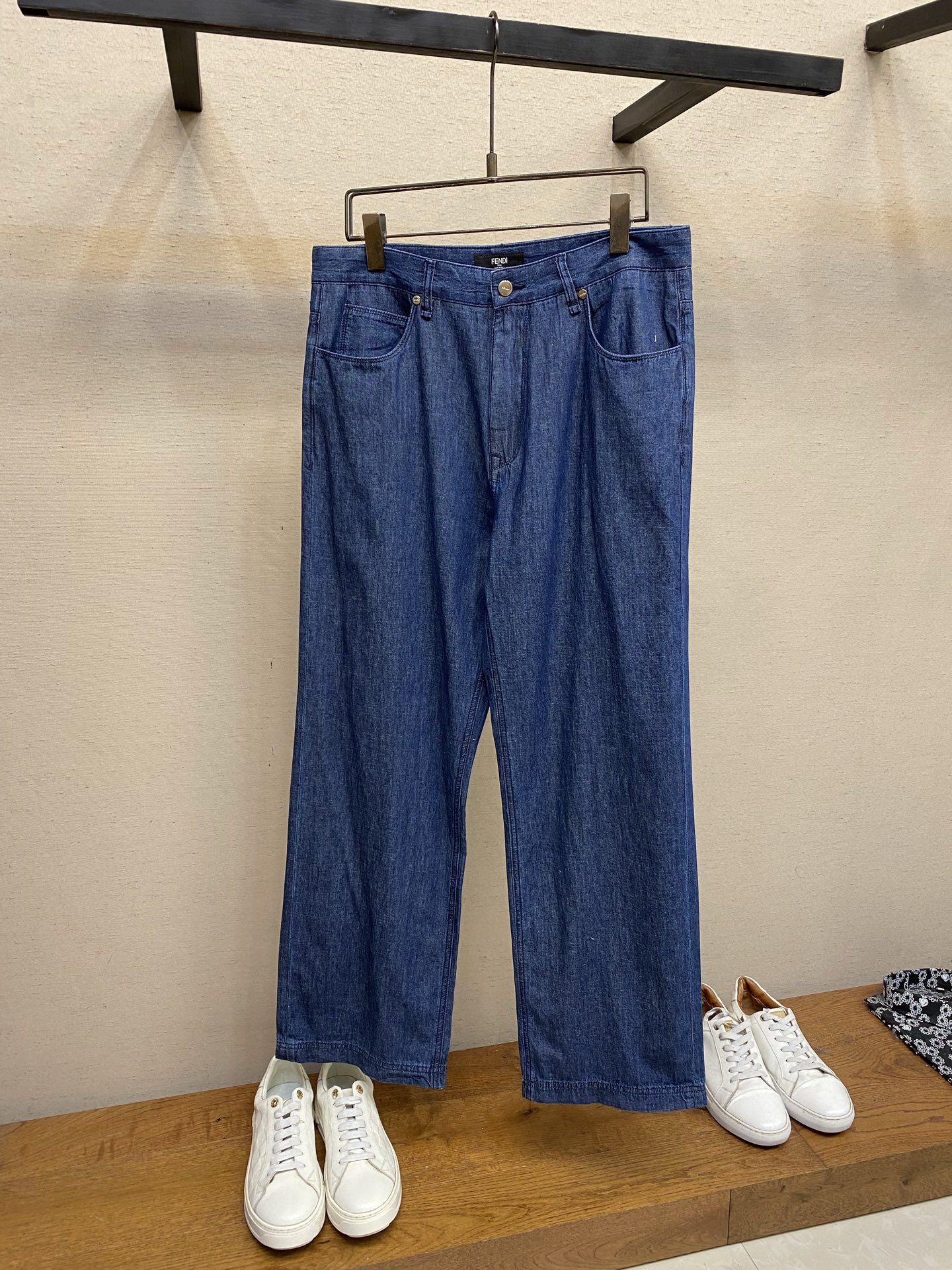 Fendi Blue Straight Leg Jeans