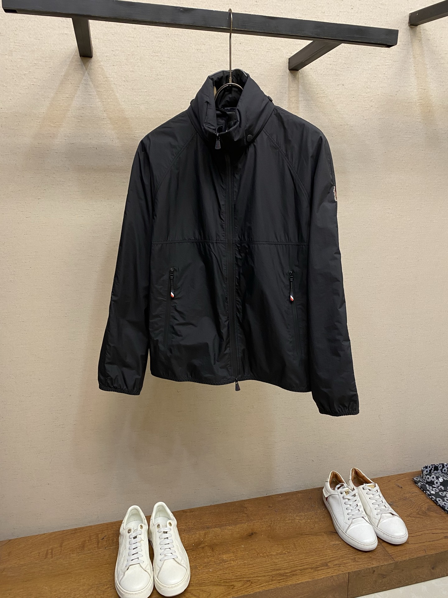 Moncler Black Stand Collar Jacket
