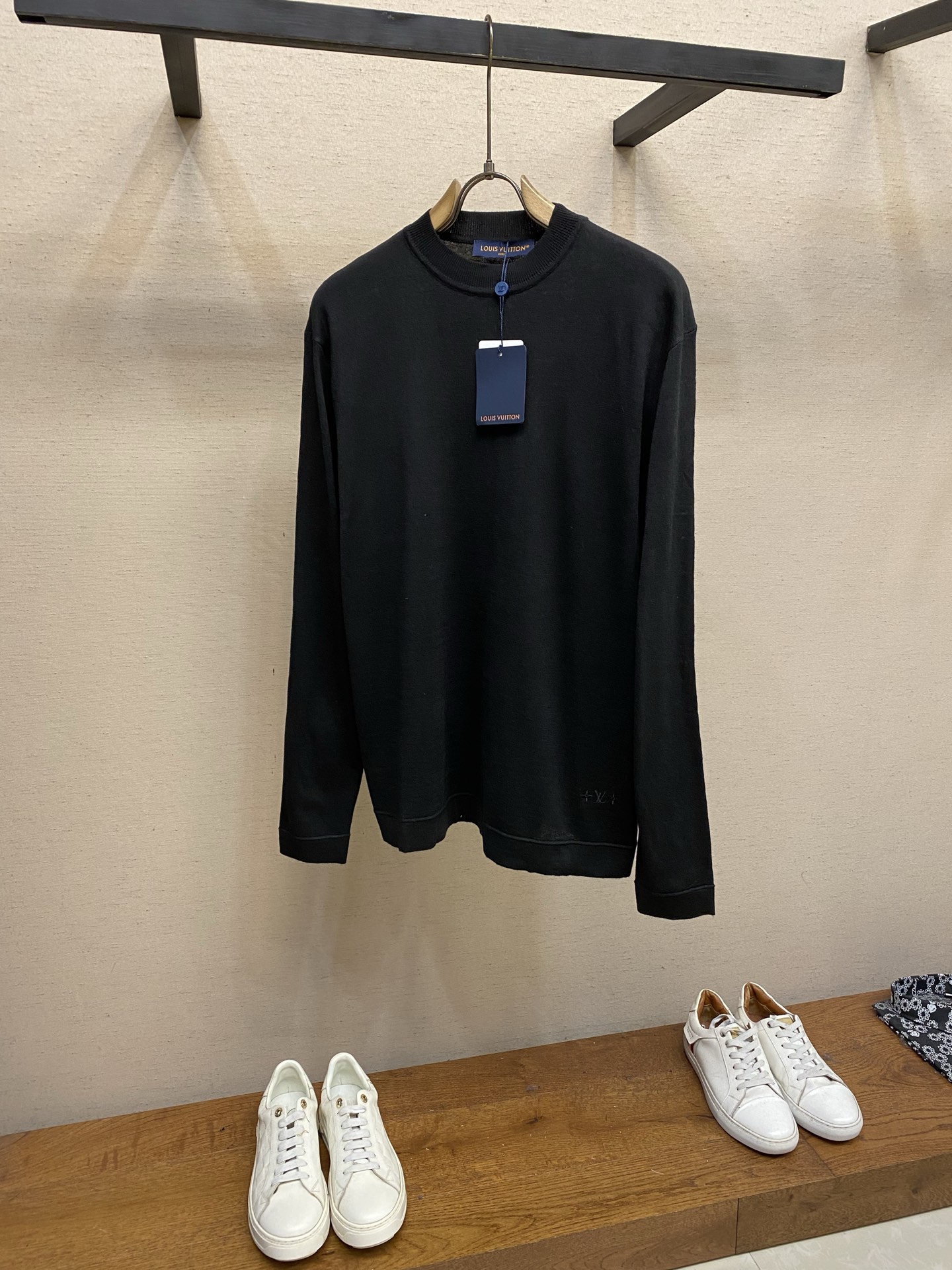 Louis Vuitton Black Crewneck Sweater