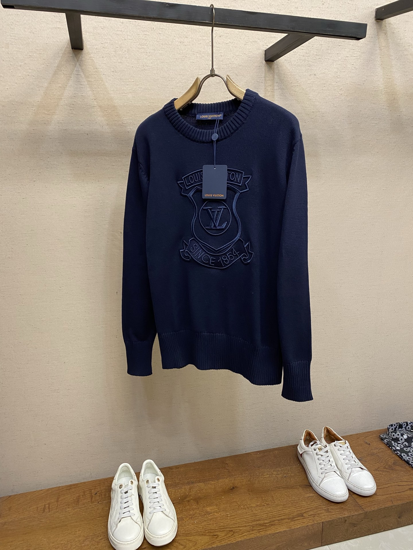 Louis Vuitton Navy Crest Sweater