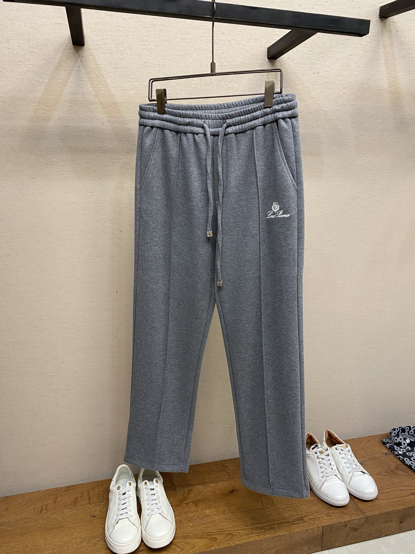 Loro Piana Gray Drawstring Sweatpants
