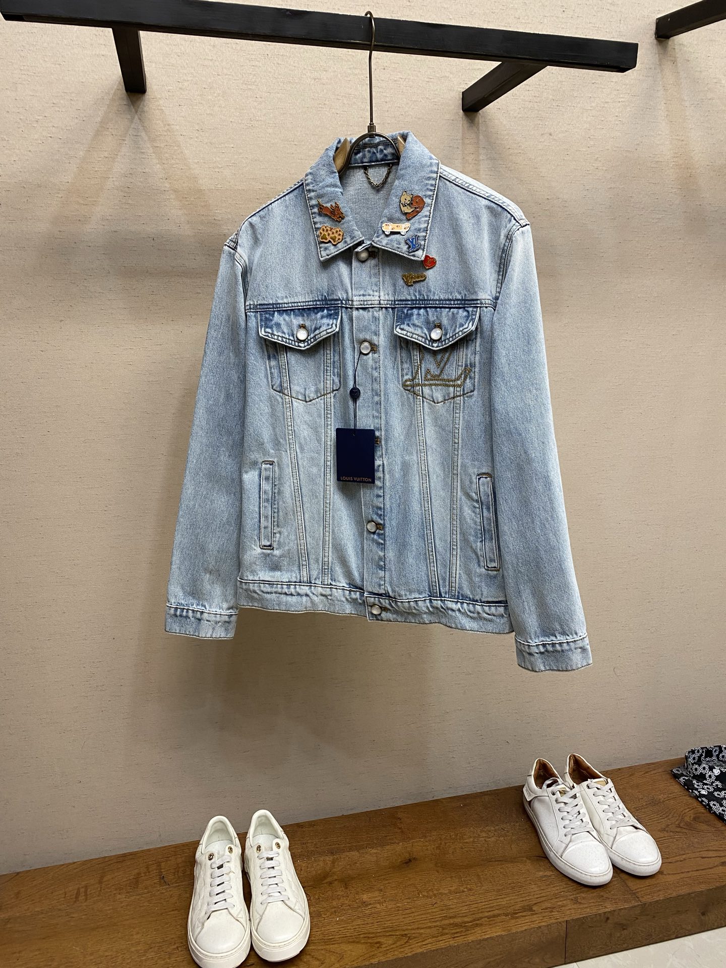 Louis Vuitton Light Blue Patch Denim Jacket